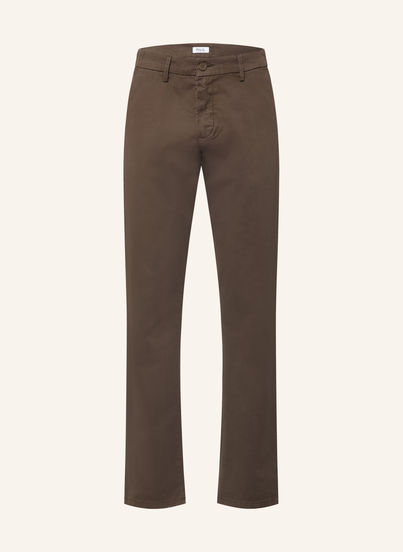 PAUL Regular-Fit Chinos: DARK BROWN