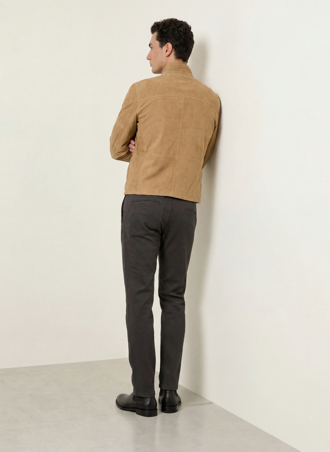 STROKESMAN'S Chino Slim Fit: DUNKELGRAU