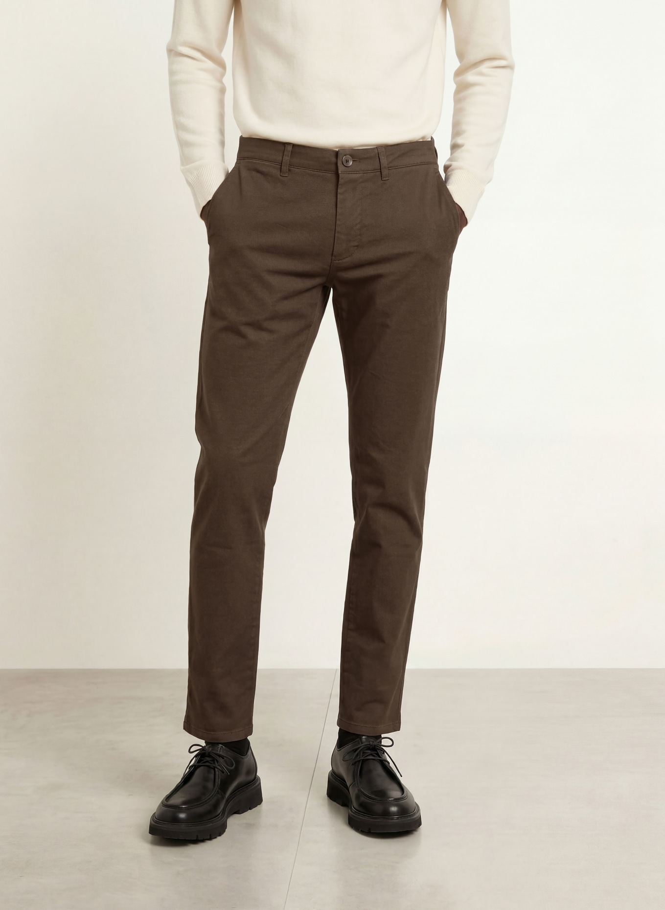STROKESMAN'S Slim-fit chinos: OLIVE