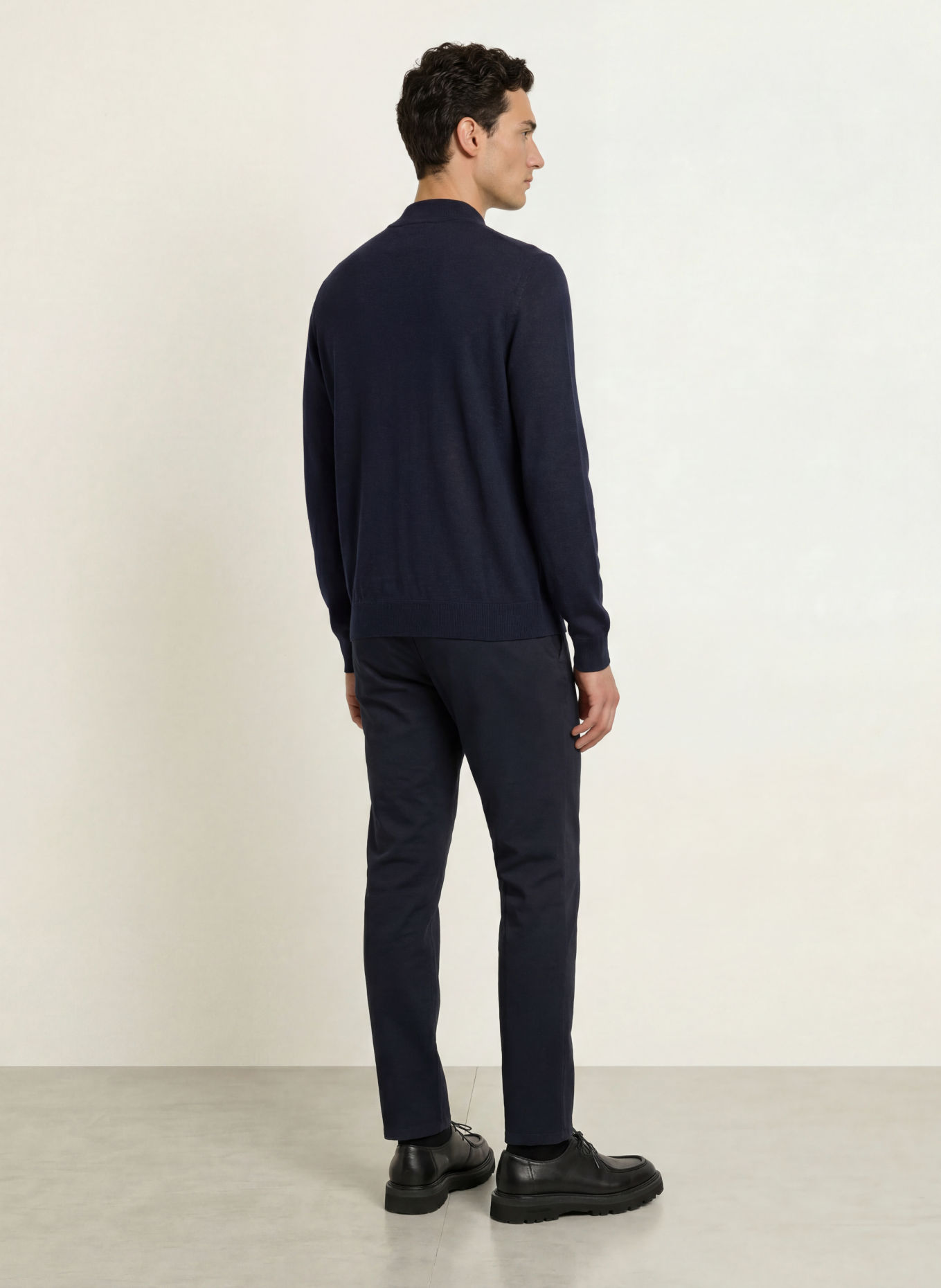 STROKESMAN'S Spodnie chino o kroju slim fit: GRANATOWY