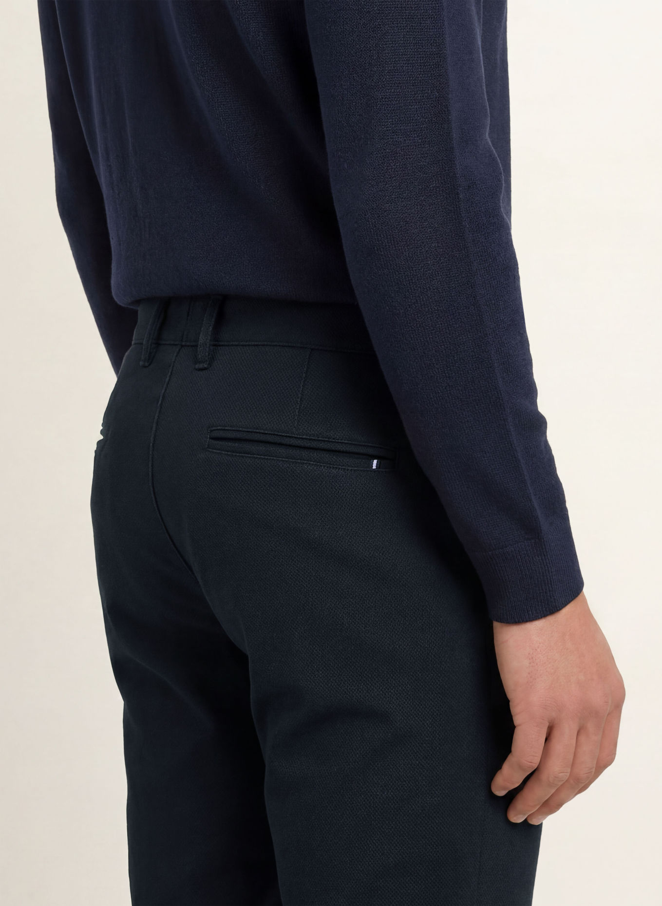 STROKESMAN'S Spodnie chino o kroju slim fit: GRANATOWY