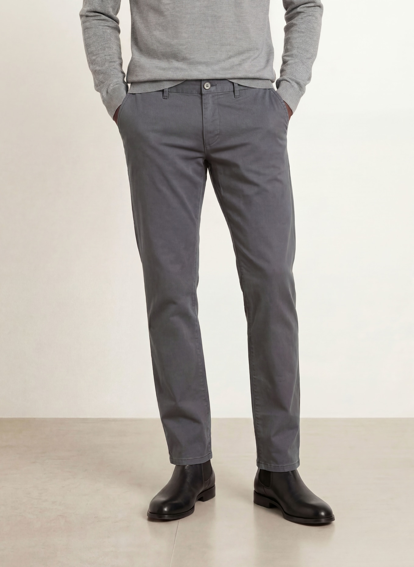 STROKESMAN'S Slim-fit Chinos: GRAY