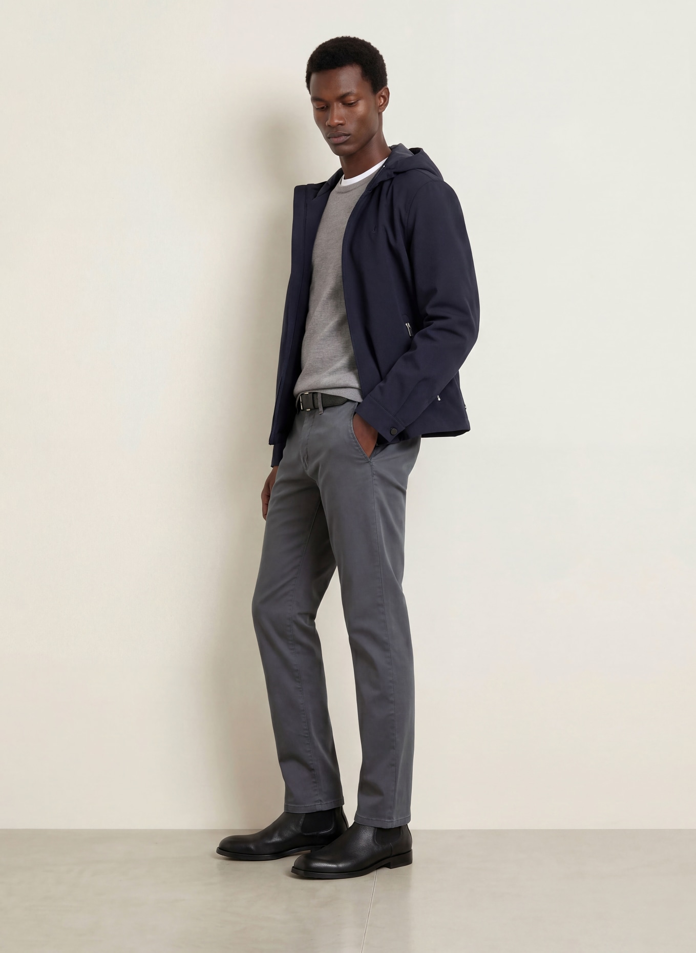 STROKESMAN'S Slim-fit Chinos: GRAY