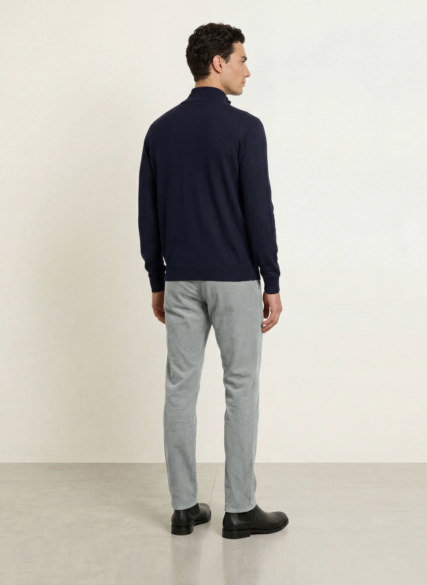 STROKESMAN'S Corduroy Pants, Tapered Fit: GRAY