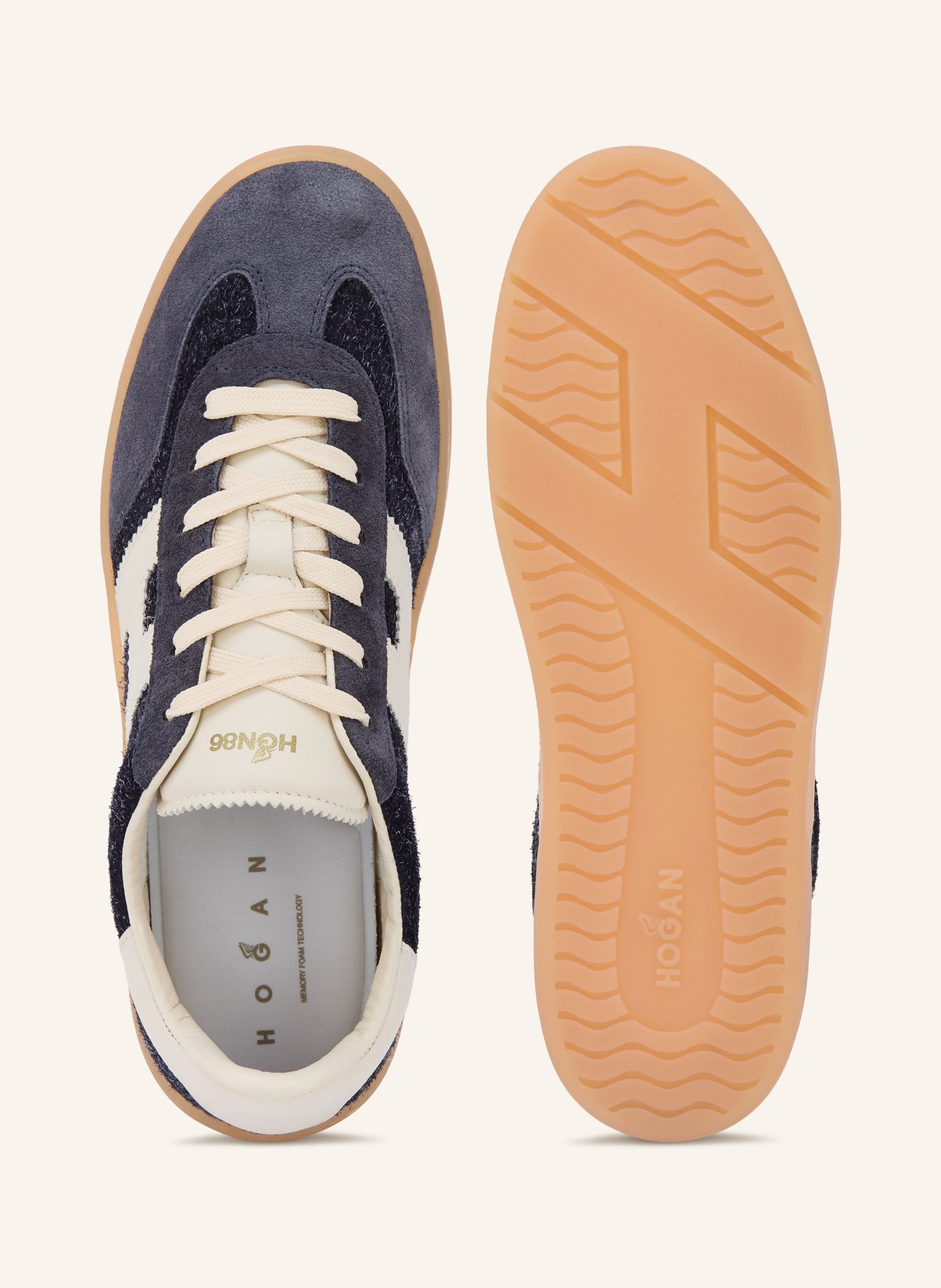HOGAN Sneakers COOL: BLEU FONCÉ / CRÈME / BLEU GRIS