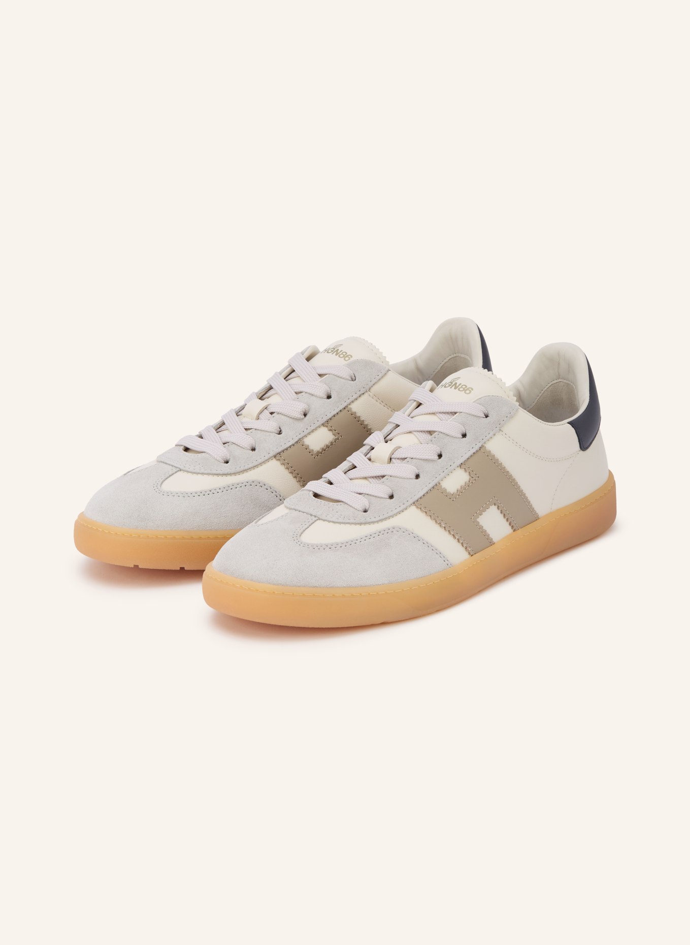 HOGAN Sneakers COOL: CRÈME / TAUPE / GRIS