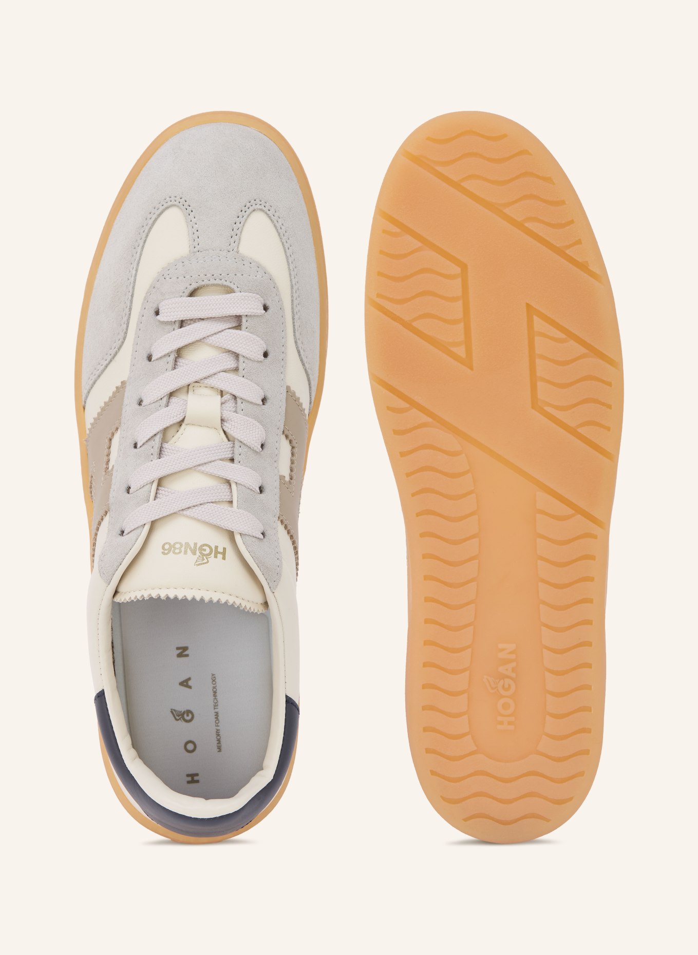 HOGAN Sneakers COOL: CRÈME / TAUPE / GRIS