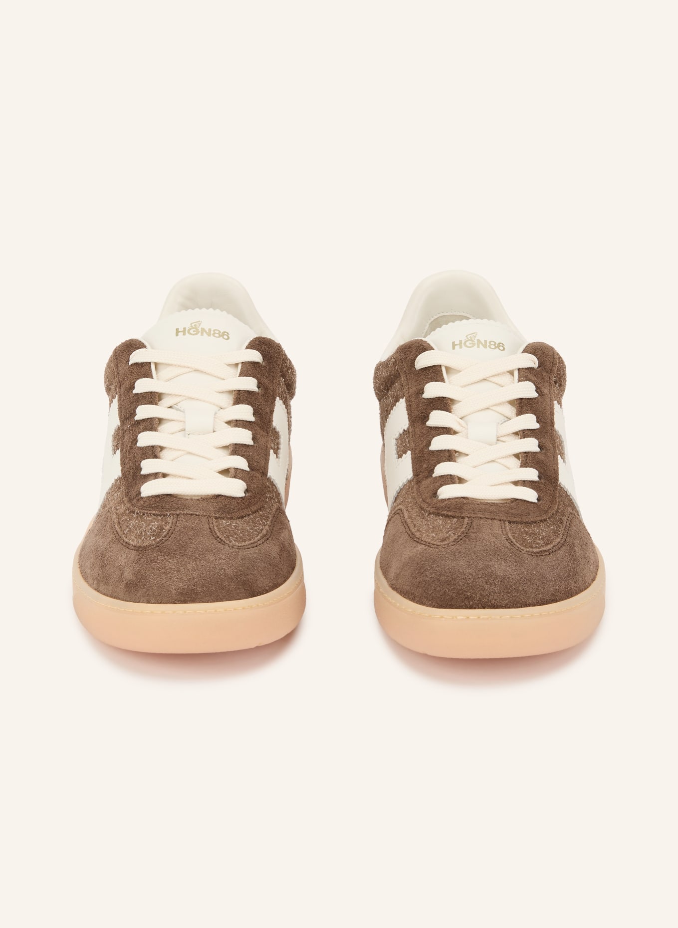 HOGAN Sneakers COOL: MARRON / CRÈME
