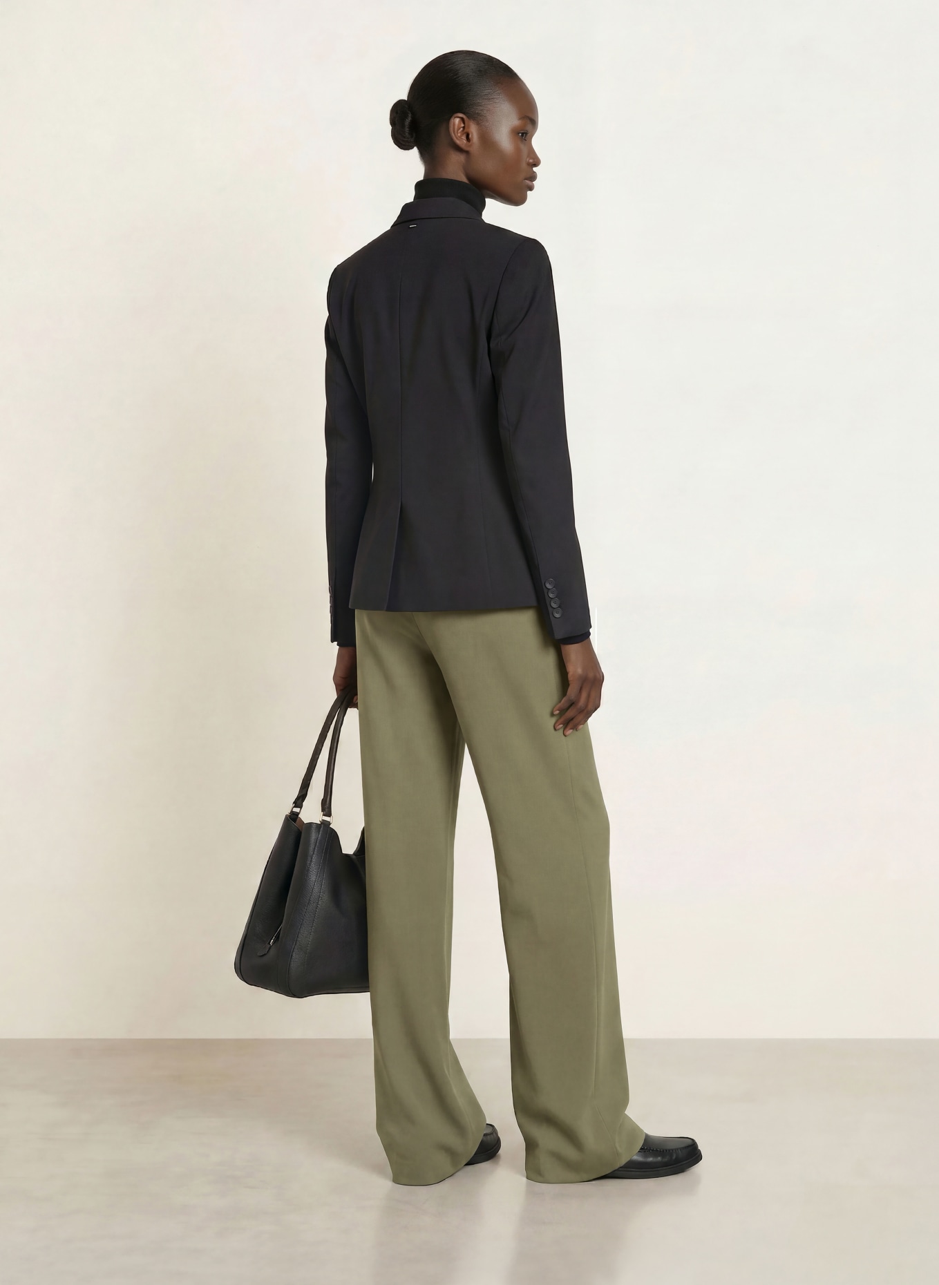 BOSS Marlenehose TIANAH: OLIV
