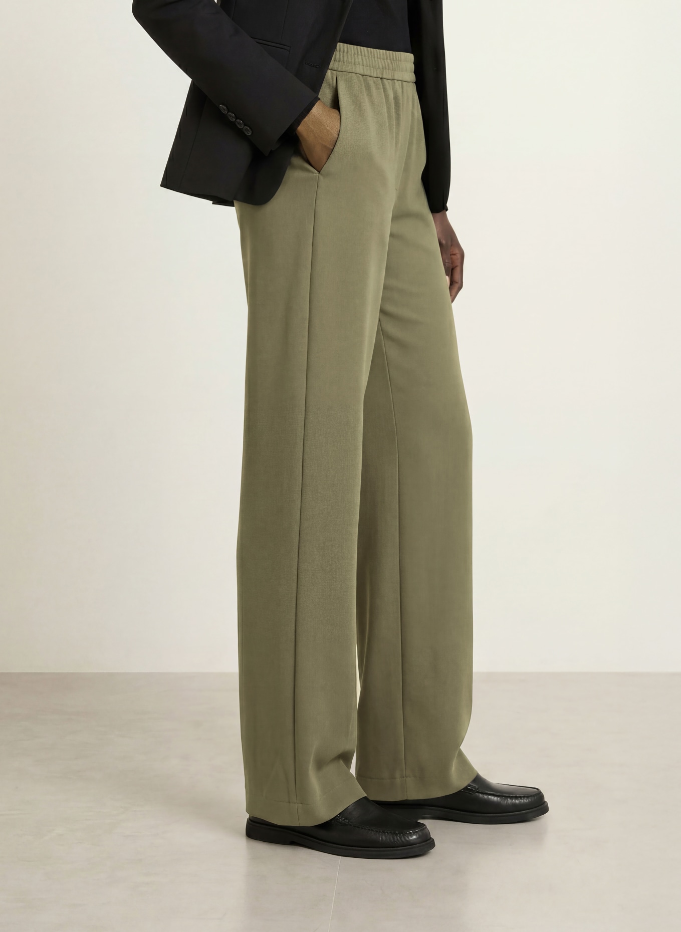 BOSS Marlenehose TIANAH: OLIV