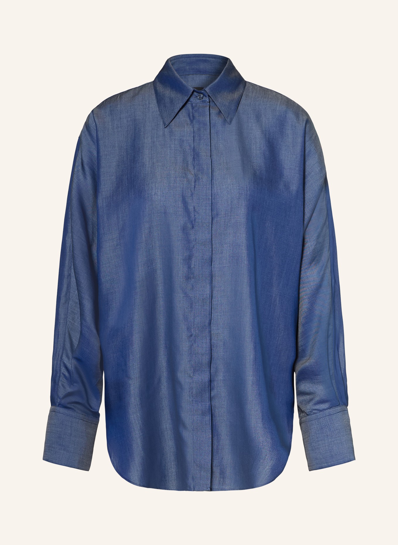 BOSS Overhemdblouse BIVENI: DONKERBLAUW