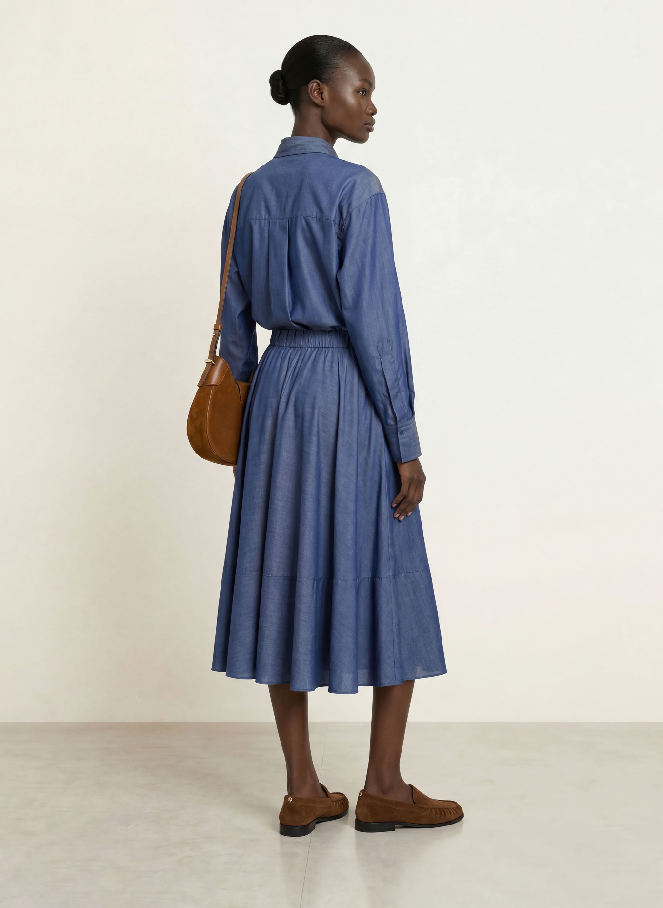 BOSS Overhemdblouse BIVENI: DONKERBLAUW
