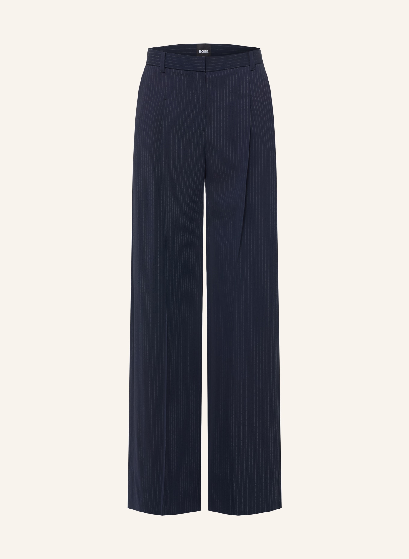 BOSS Marlene-broek TIANA: DONKERBLAUW / GRIJS