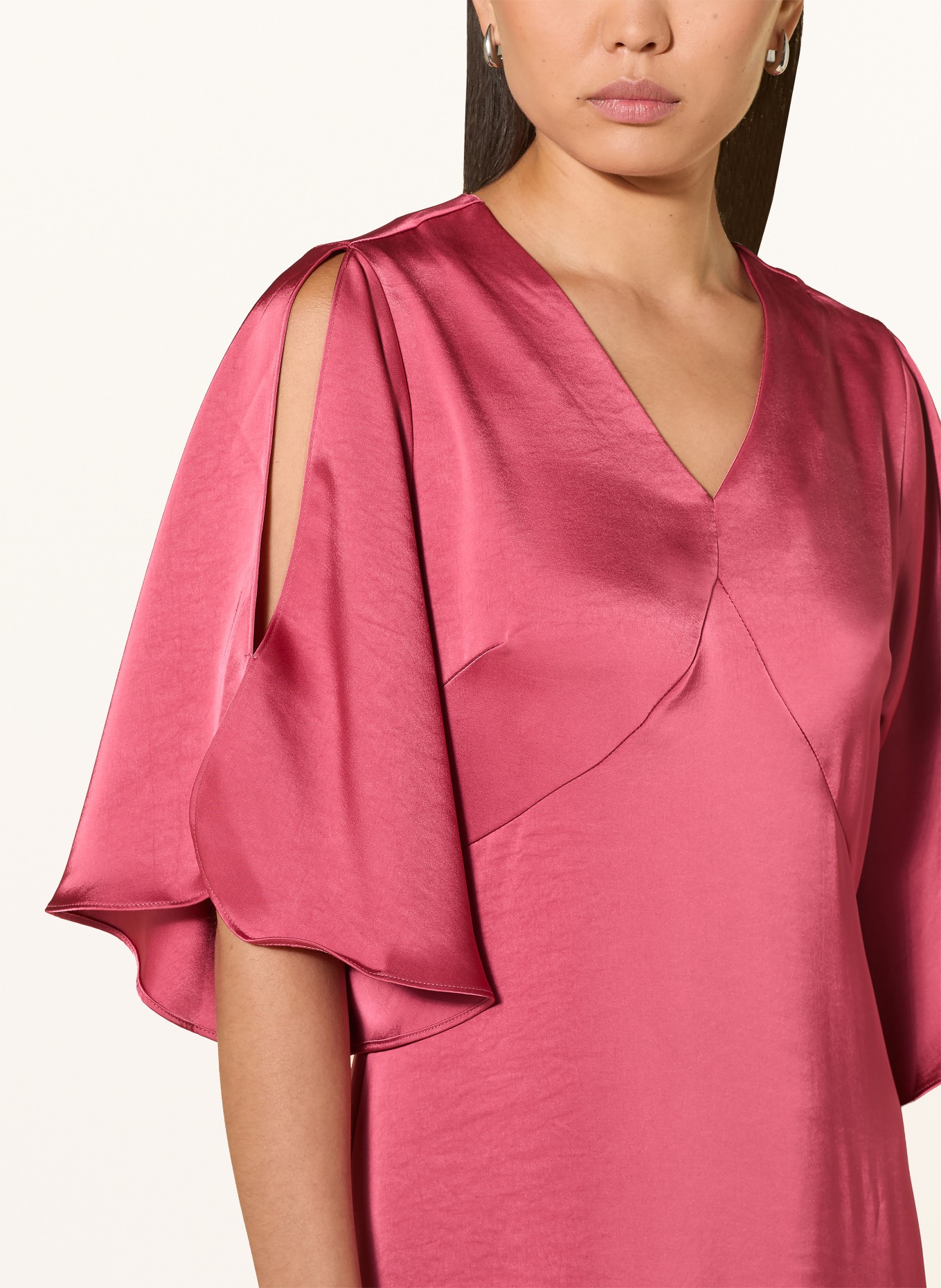 NEO NOIR REMARA Satin Dress: PINK