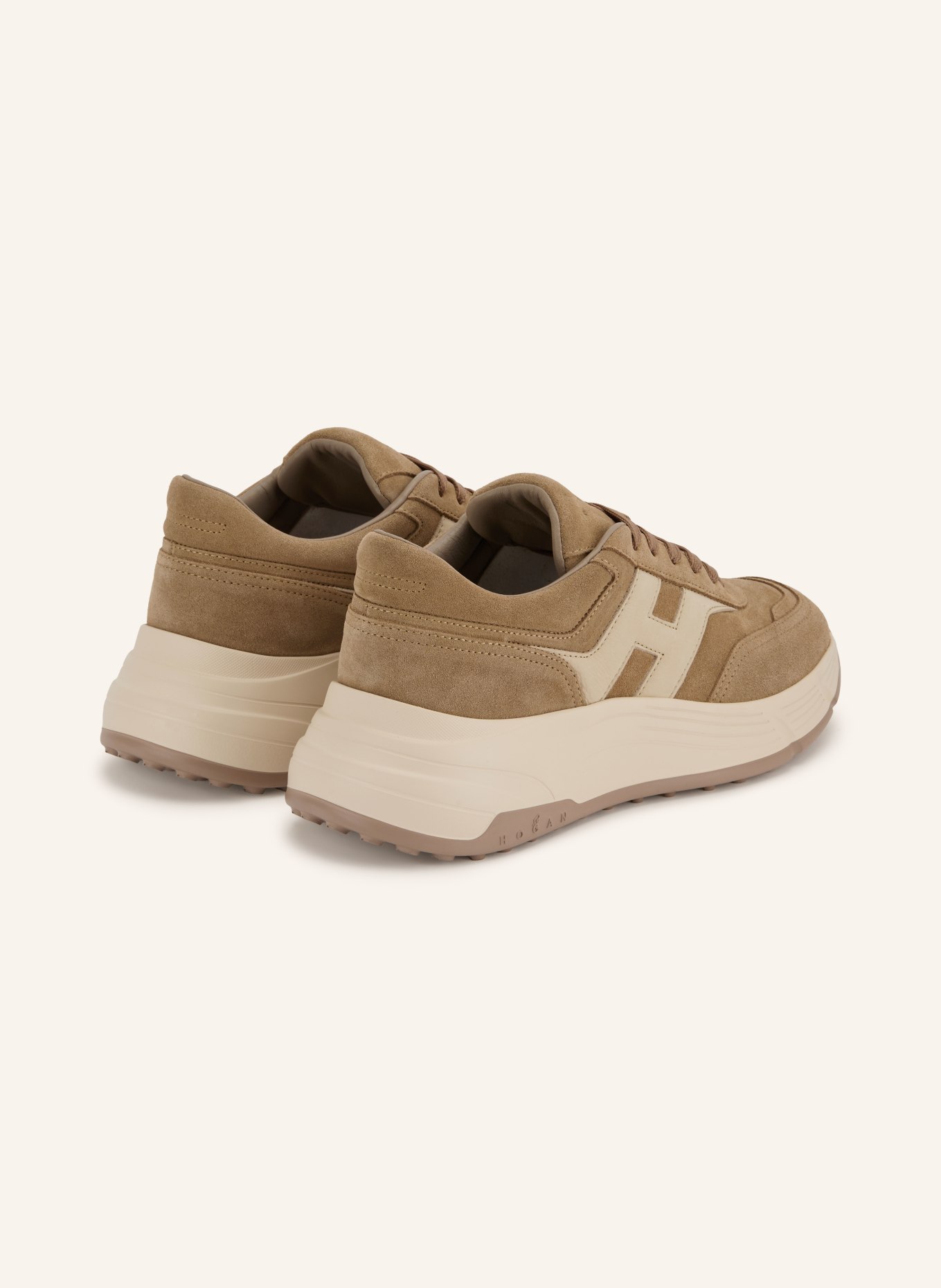 HOGAN Sneakersy H669: BEŻOWY / KREMOWY
