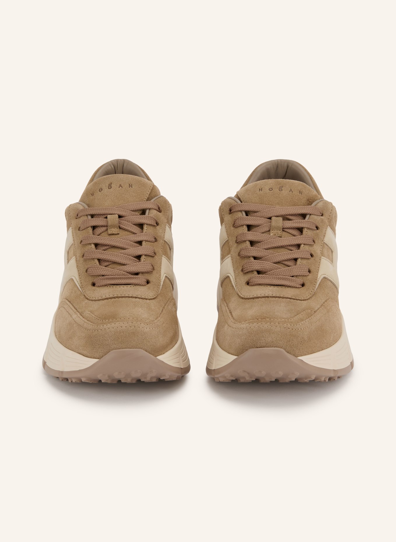HOGAN Sneakersy H669: BEŻOWY / KREMOWY
