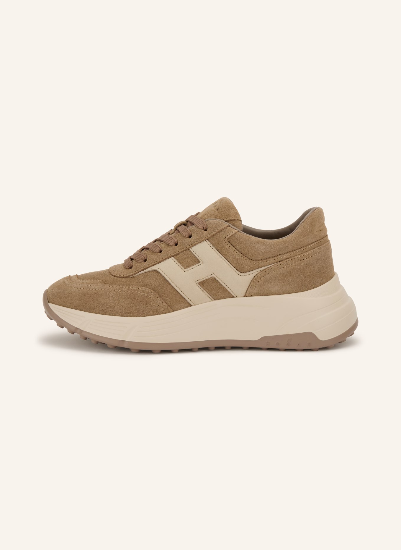 HOGAN Sneakersy H669: BEŻOWY / KREMOWY