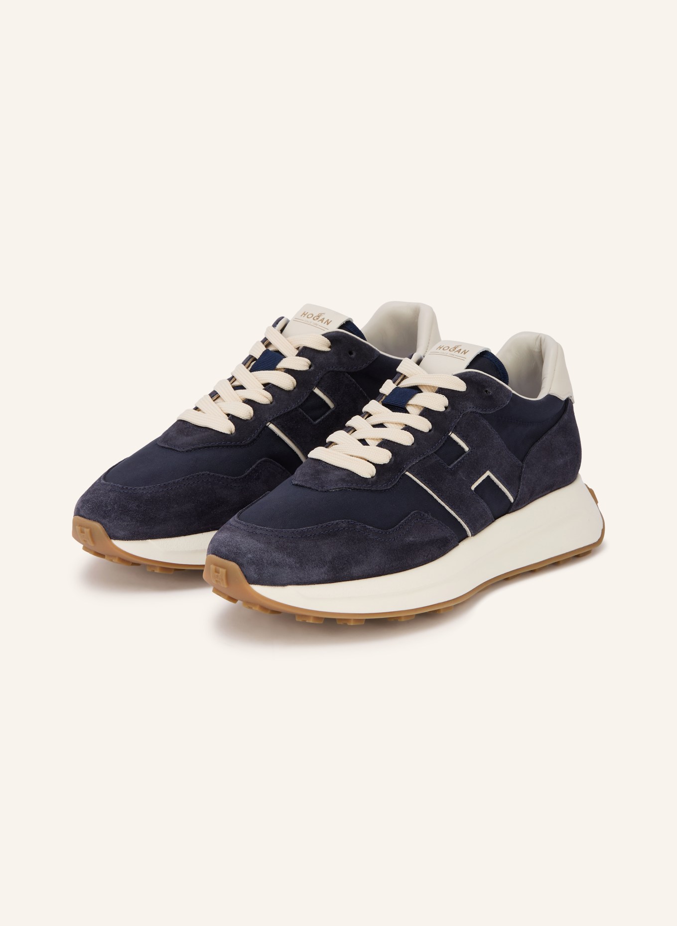 HOGAN Sneakers H641: DARK BLUE / WHITE