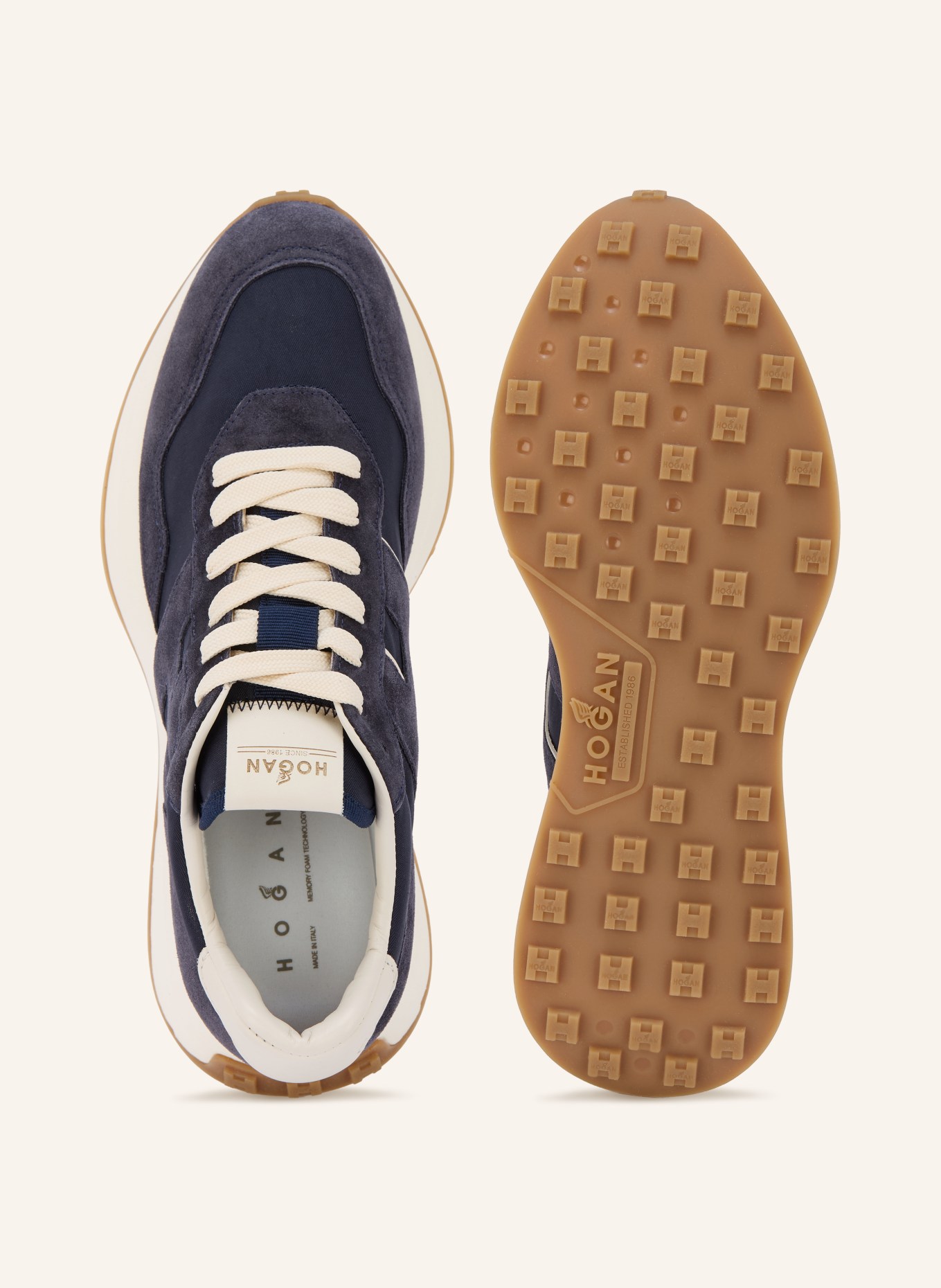 HOGAN Sneakers H641: DARK BLUE / WHITE