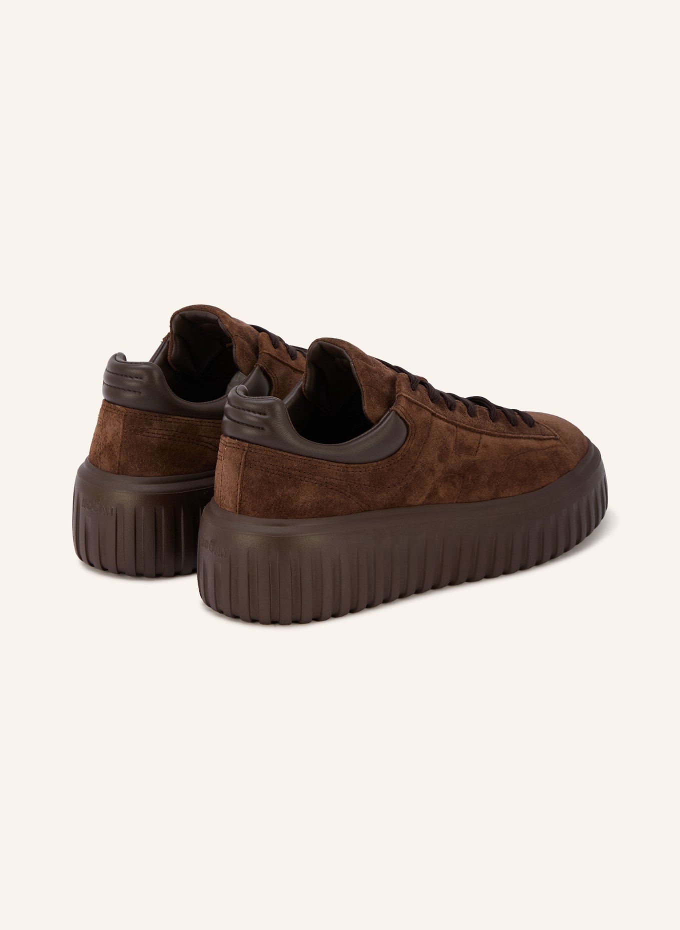 HOGAN H-STRIPES Sneakers: DARK BROWN