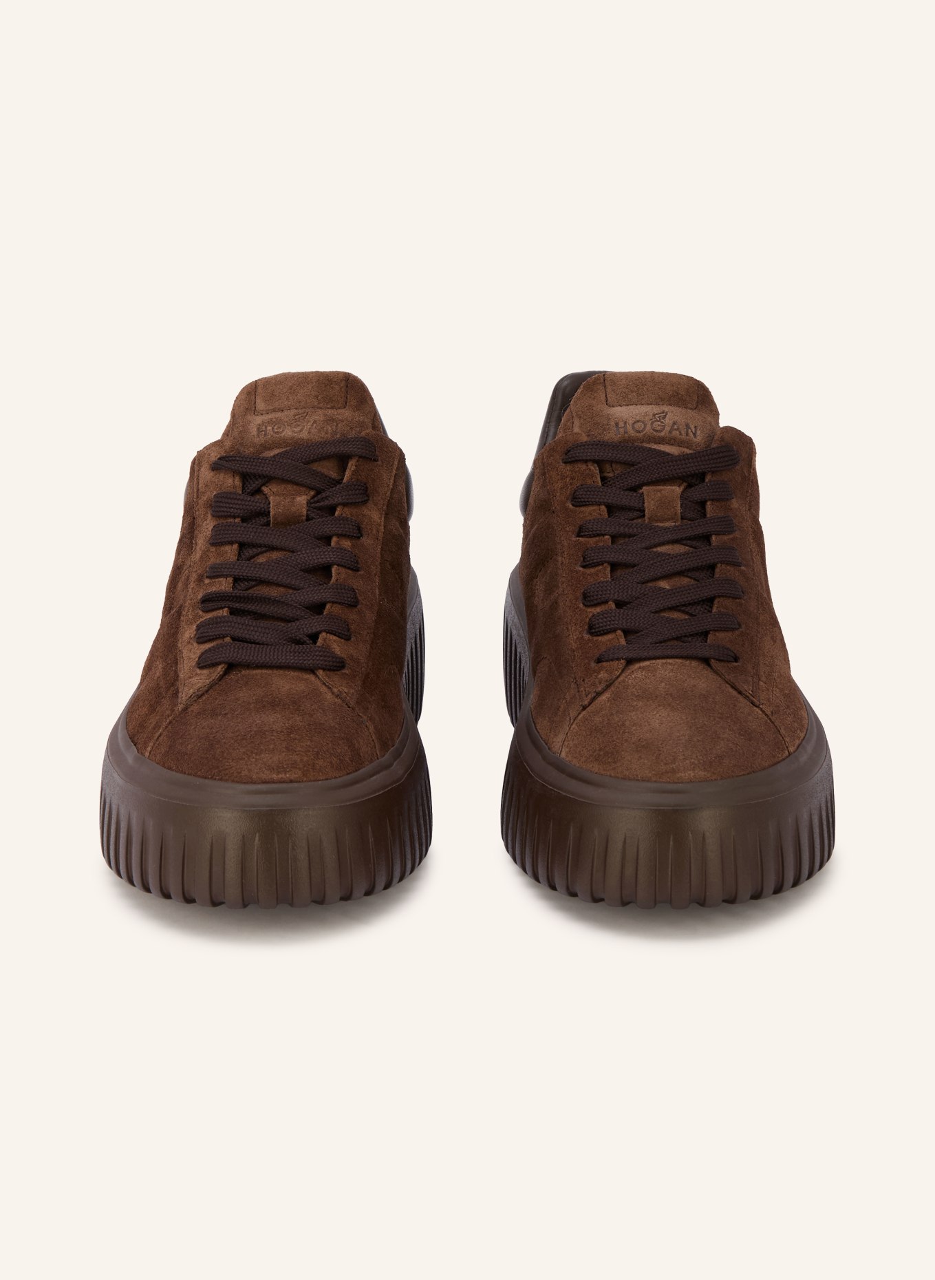 HOGAN H-STRIPES Sneakers: DARK BROWN
