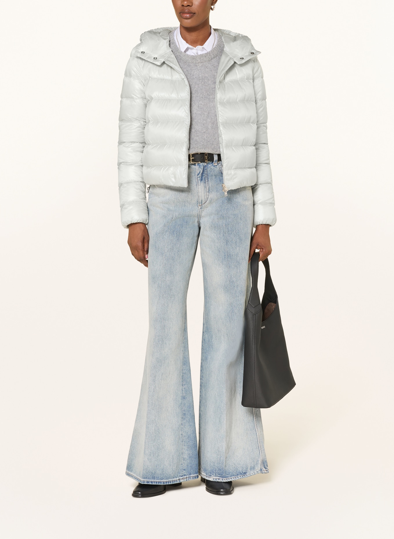 HERNO Down jacket: LIGHT GRAY