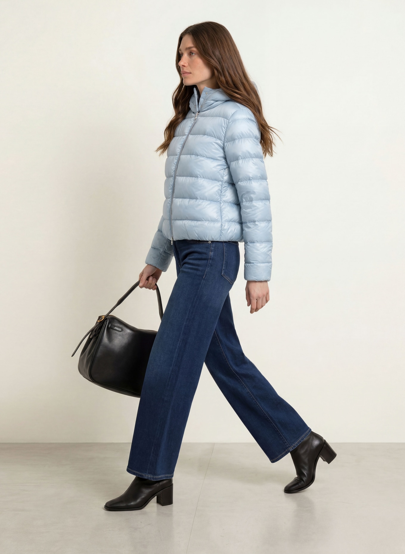 HERNO Down jacket: LIGHT BLUE