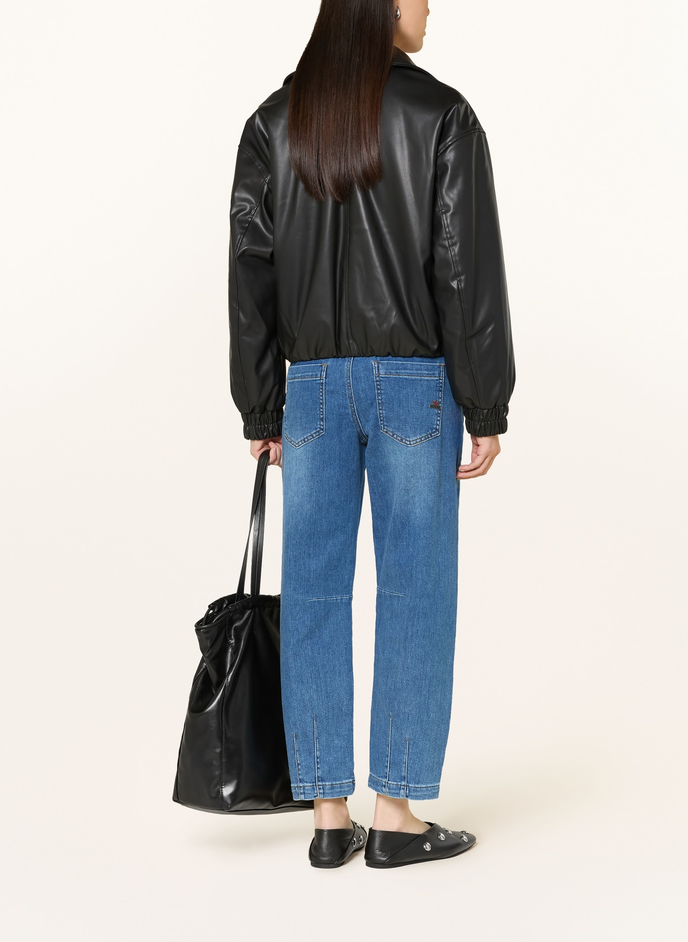 Buena Vista Barrel-leg jeans: 6253 mid stone