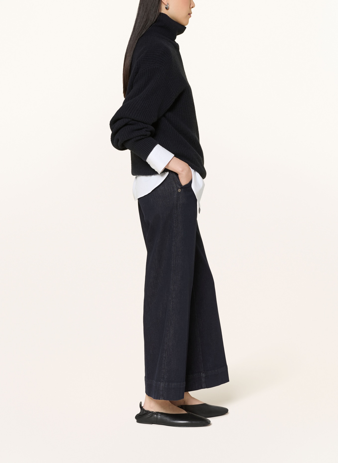 ELENA MIRO Wide-Leg Jeans MARY: 034 BLU SCURO
