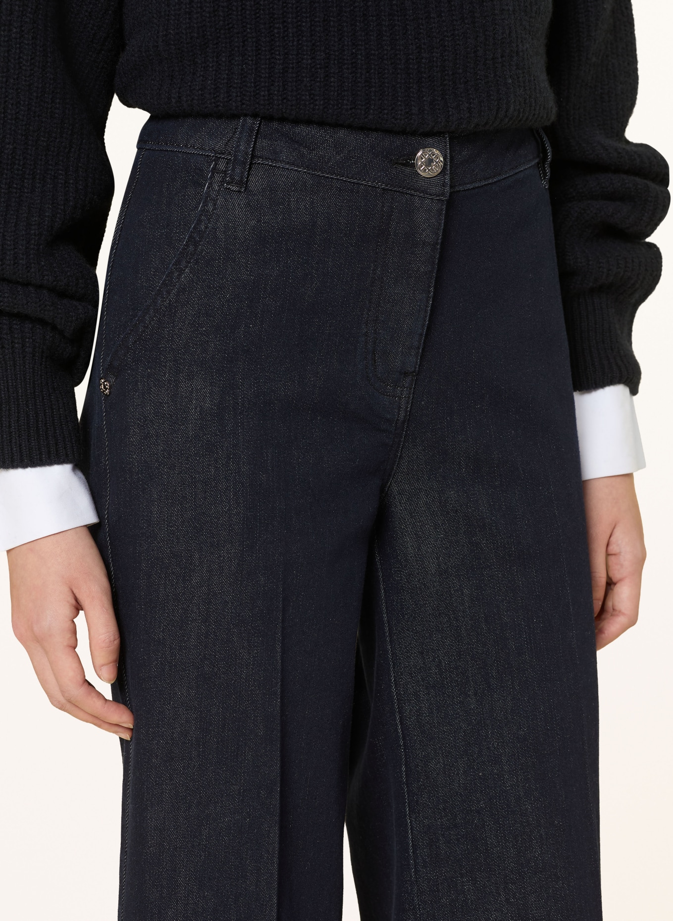 ELENA MIRO Wide-Leg Jeans MARY: 034 BLU SCURO