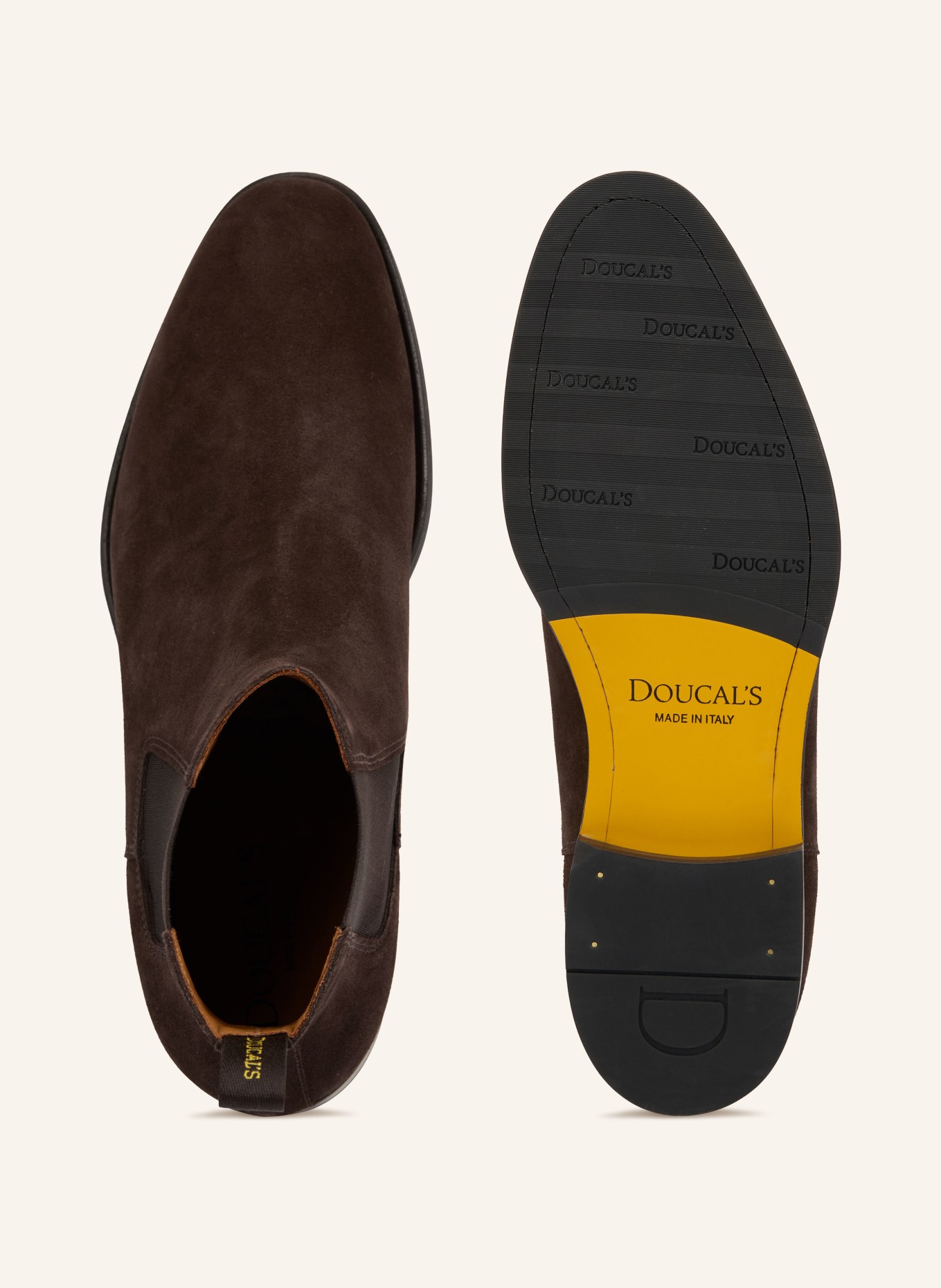 DOUCAL'S VISONE Chelsea boots: DARK BROWN / BLACK