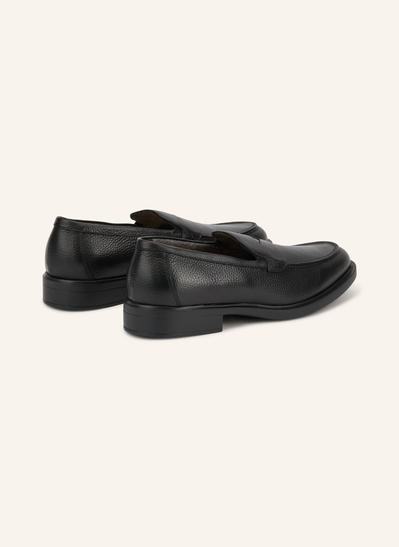 DOUCAL'S ALCE Penny loafer: BLACK