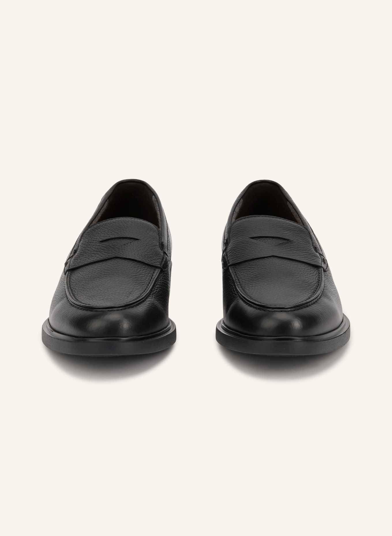 DOUCAL'S ALCE Penny loafer: BLACK