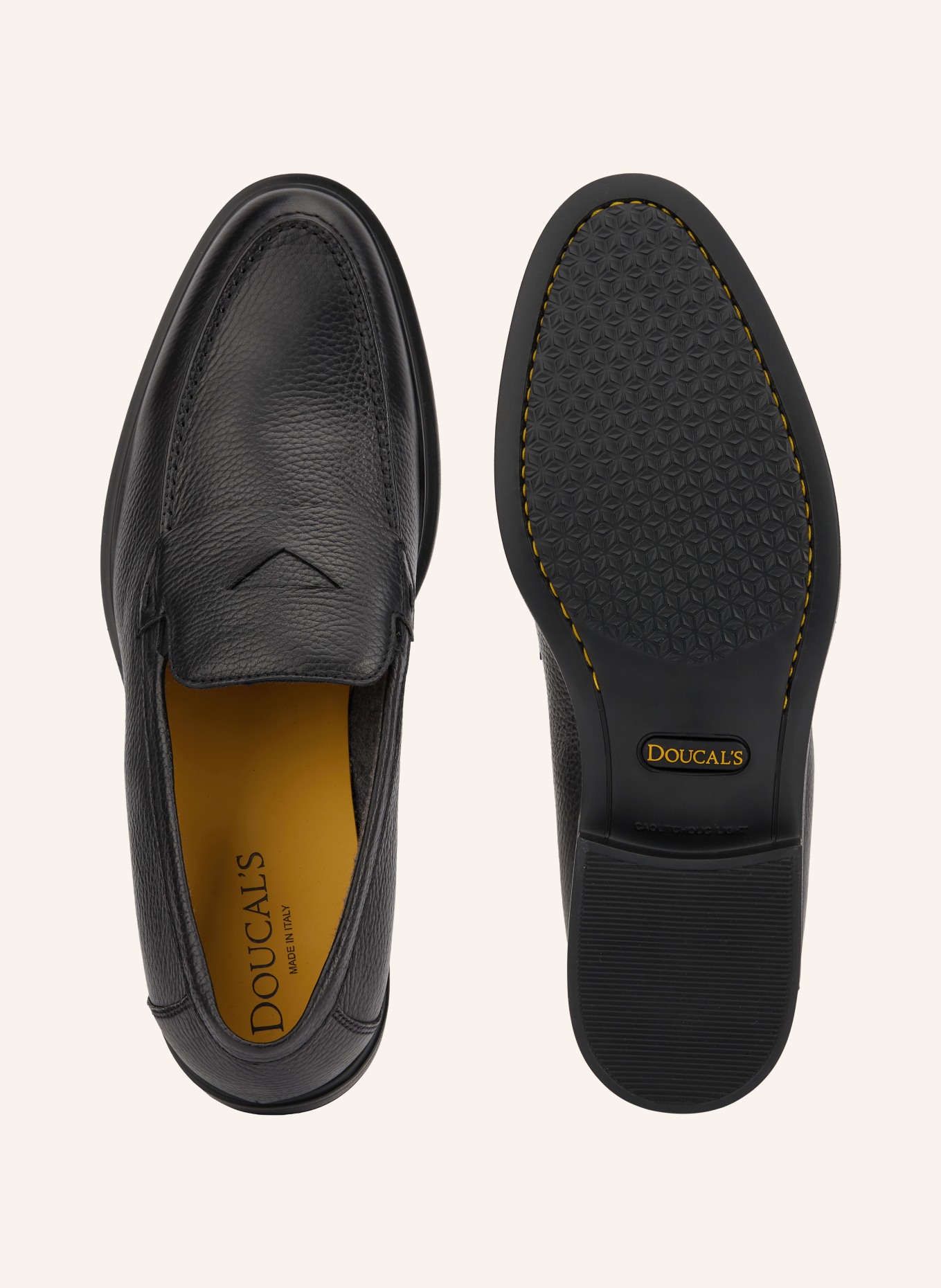DOUCAL'S ALCE Penny loafer: BLACK