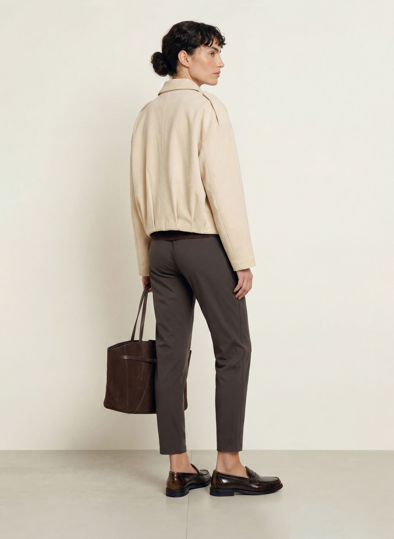 MARC CAIN 7/8-length jogging-style pants: 698 after dark