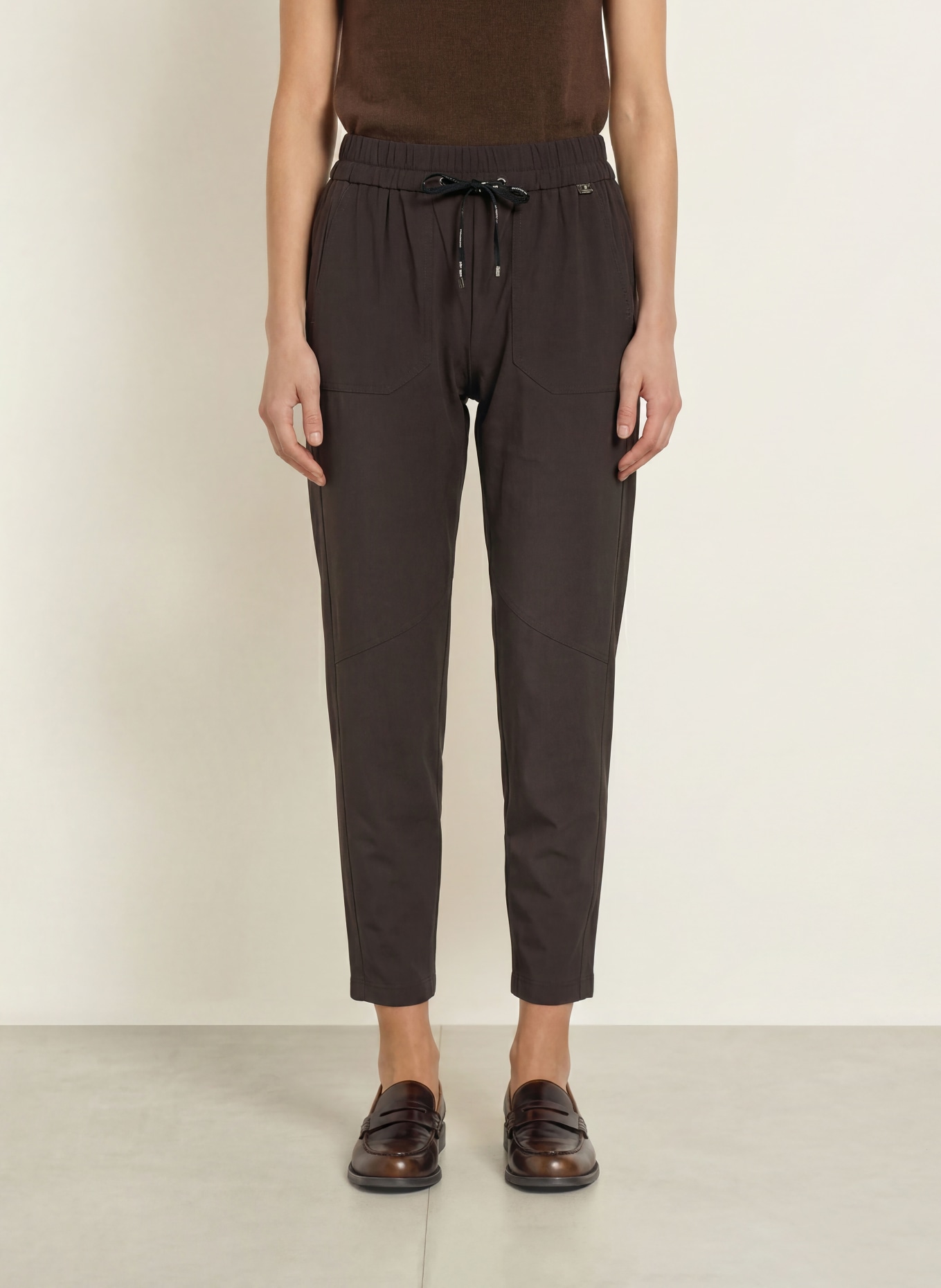 MARC CAIN 7/8-length jogging-style pants: 698 after dark