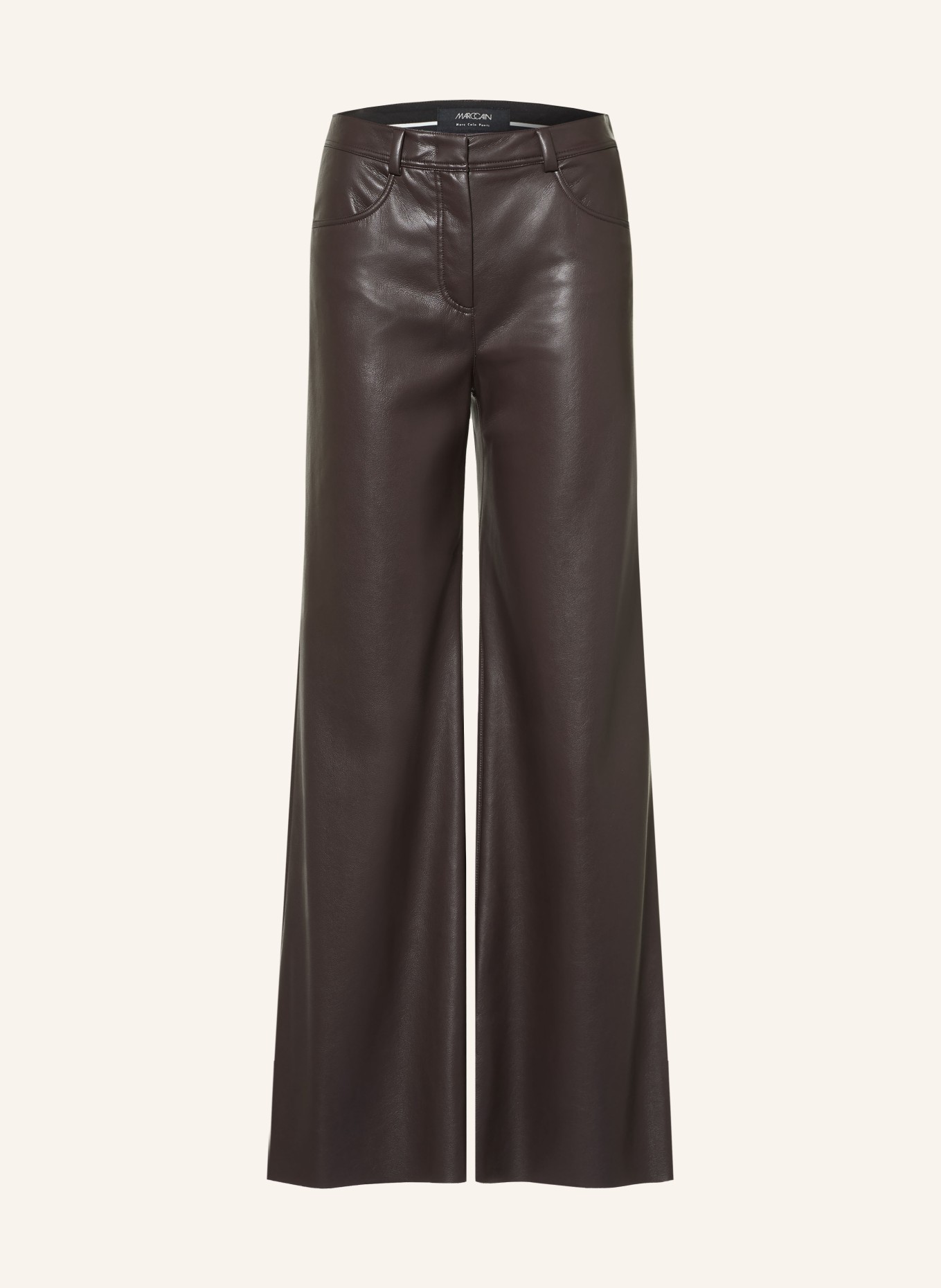 MARC CAIN Hose WARRI in Lederoptik: 698 after dark