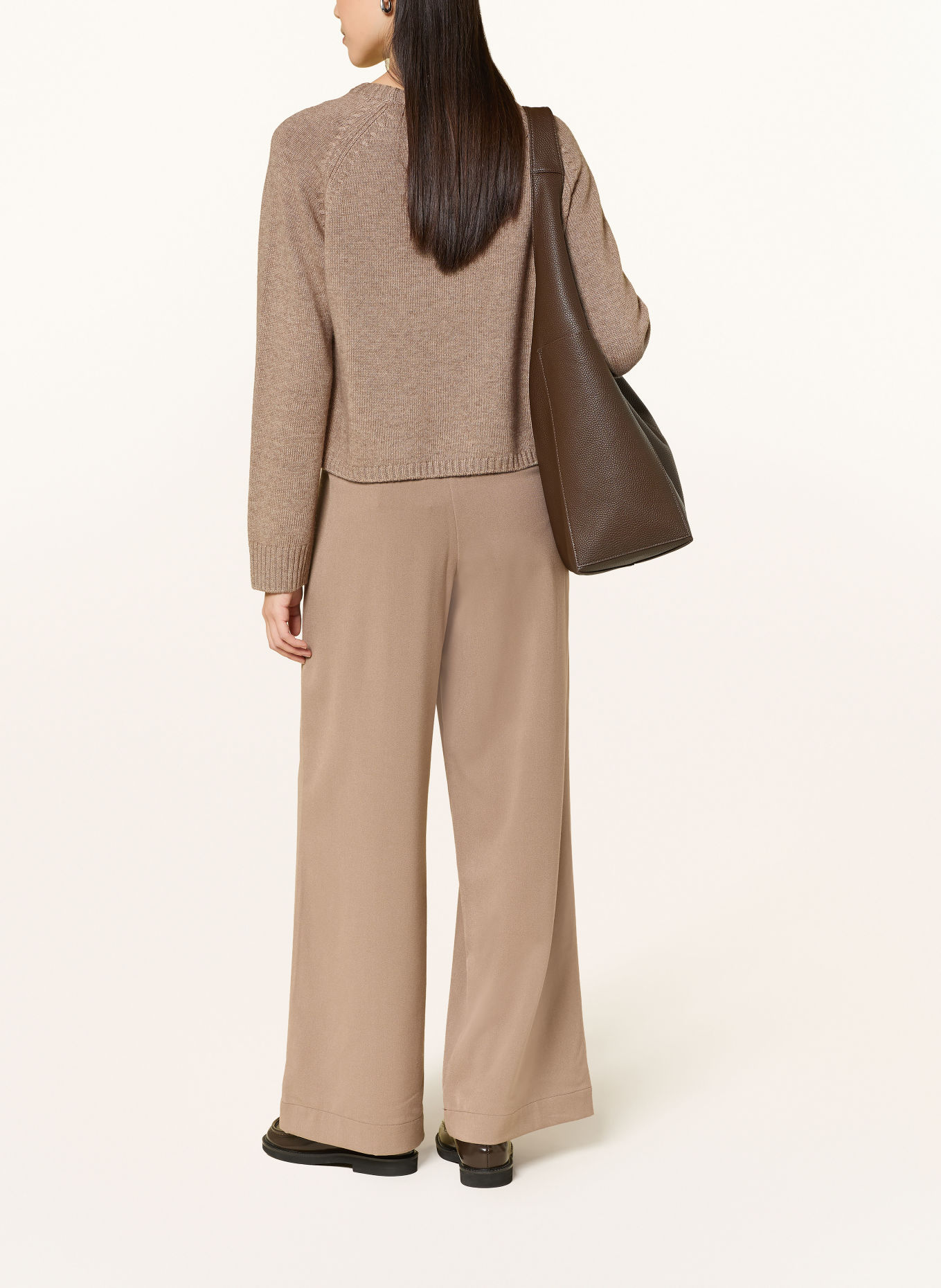 darling harbour Pullover: Taupe Melange / Grey Melange