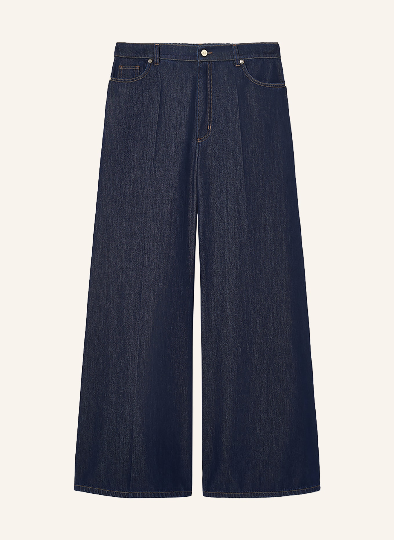 MARINA RINALDI Jeansy wide leg FEROCE: 002 MIDNIGHTBLUE