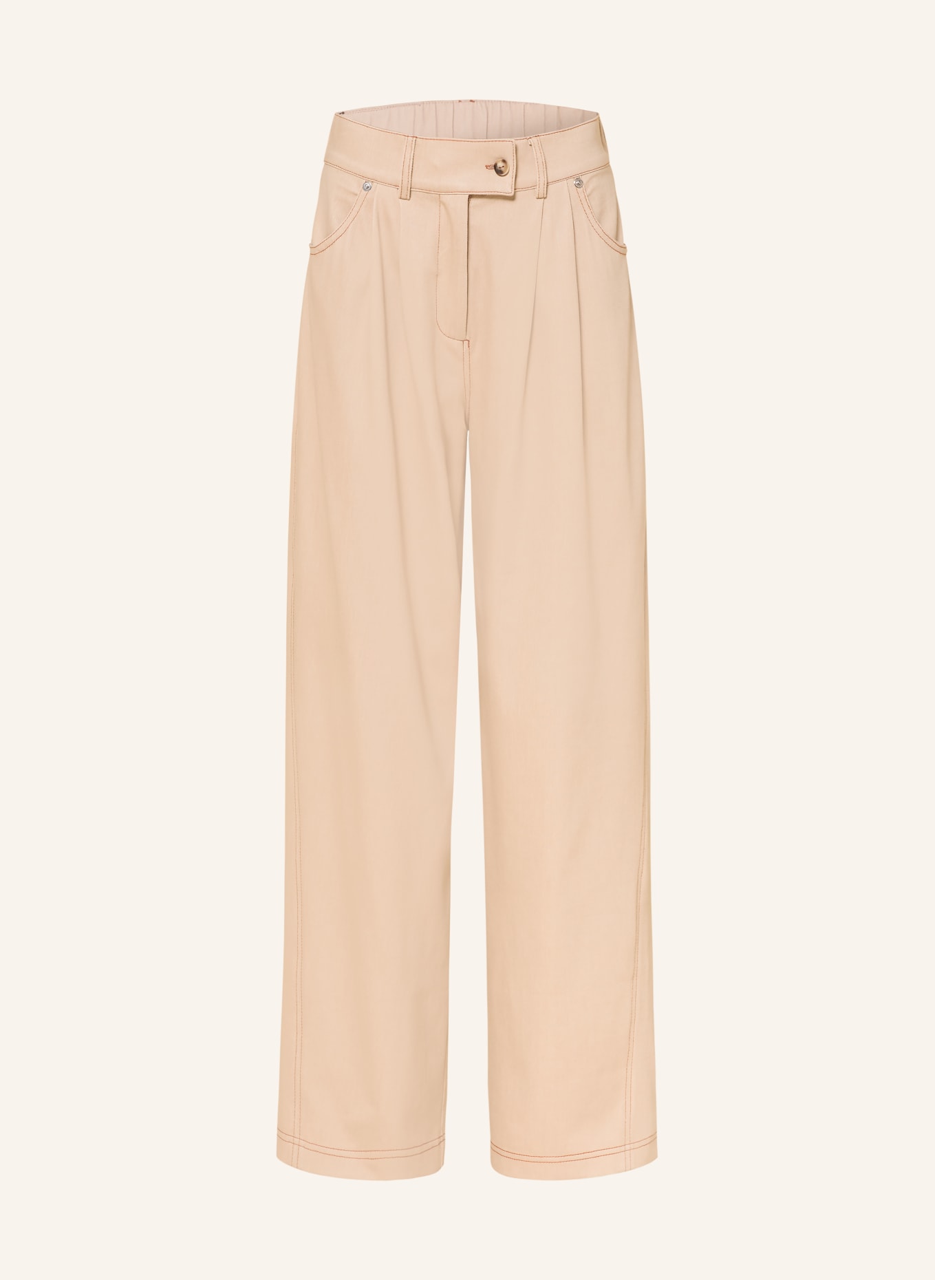 MM by Max Mara Marlene-broek GESTRO in jeanslook: BEIGE
