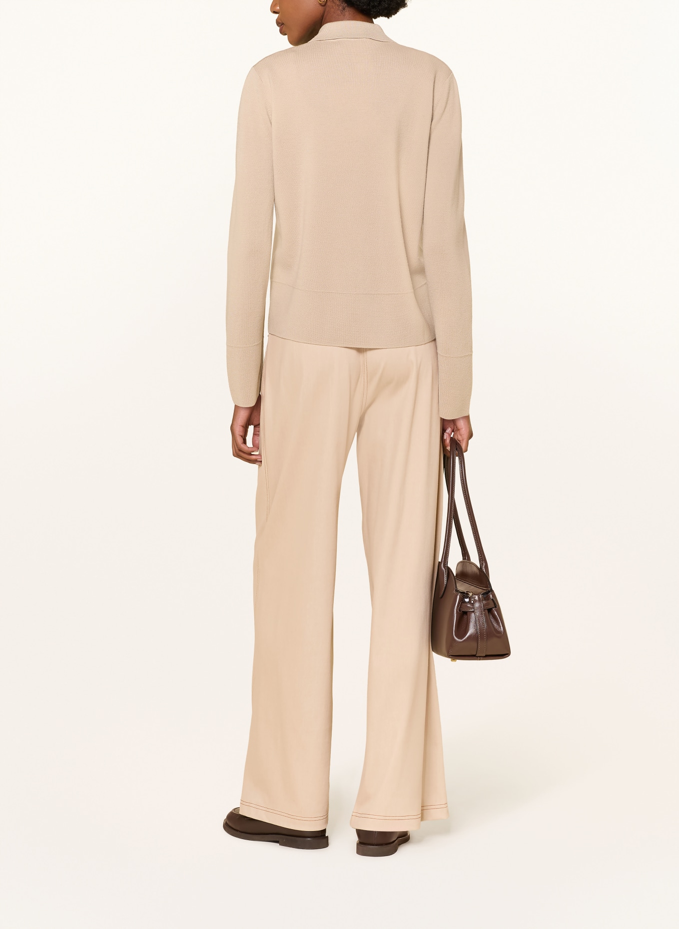MM by Max Mara Marlene-broek GESTRO in jeanslook: BEIGE