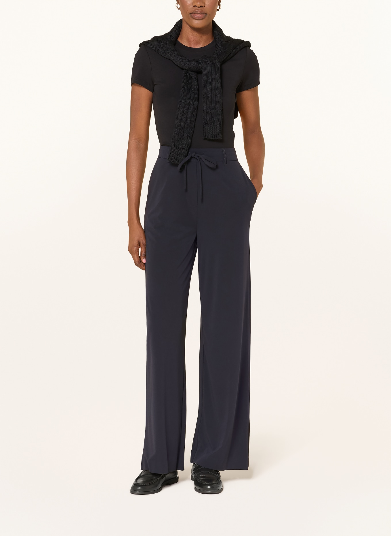 MM by Max Mara Hose EDOTTO im Jogging-Stil: DUNKELBLAU
