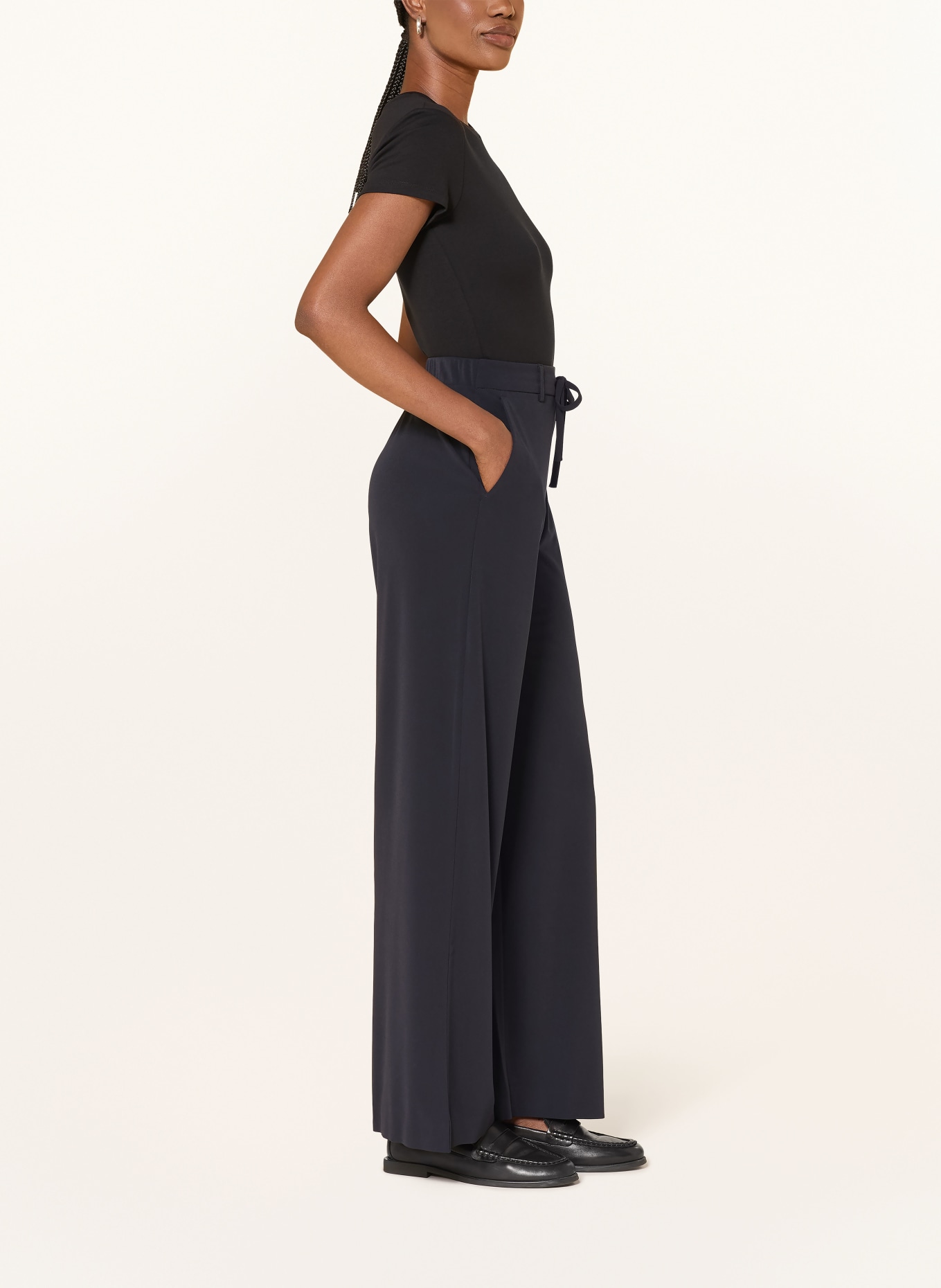 MM by Max Mara Hose EDOTTO im Jogging-Stil: DUNKELBLAU