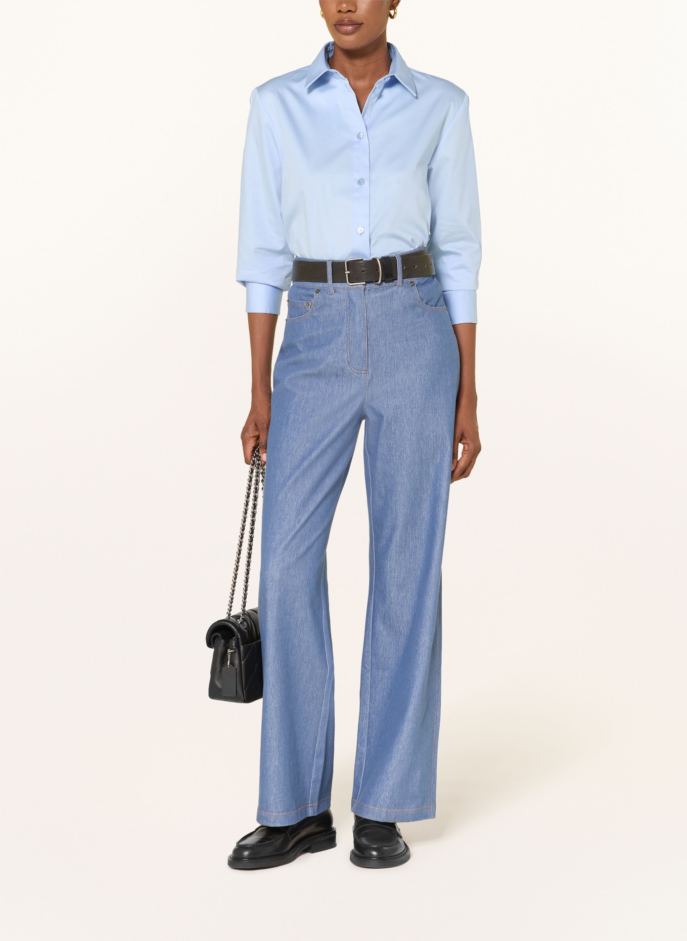 MM by Max Mara Košilová halenka FIACRE: TMAVĚ MODRÁ