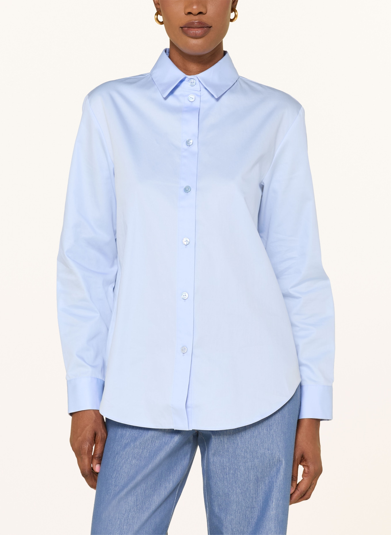 MM by Max Mara Košilová halenka FIACRE: TMAVĚ MODRÁ