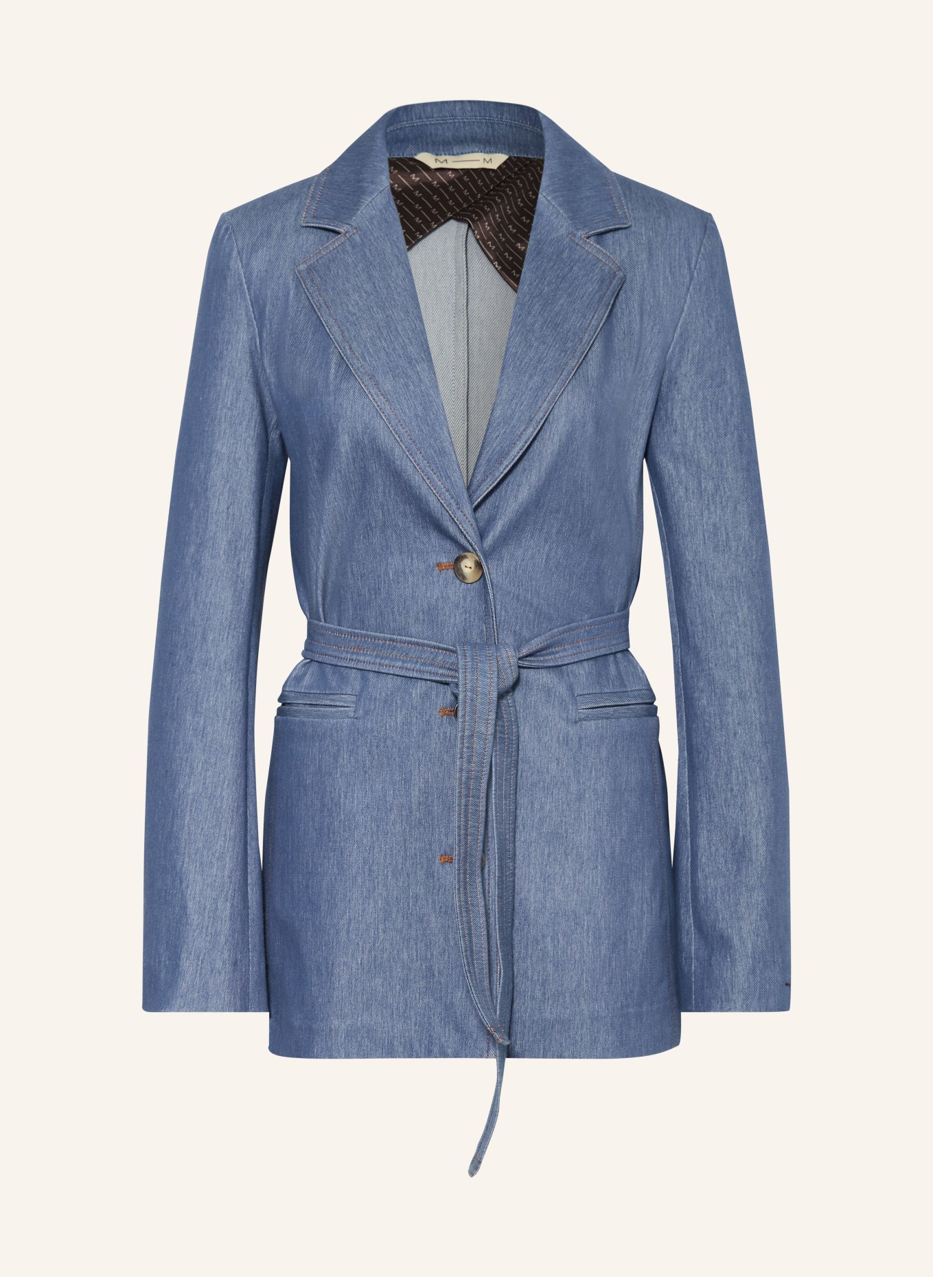 MM by Max Mara Blazer ODISSEA in jeanslook: BLAUW