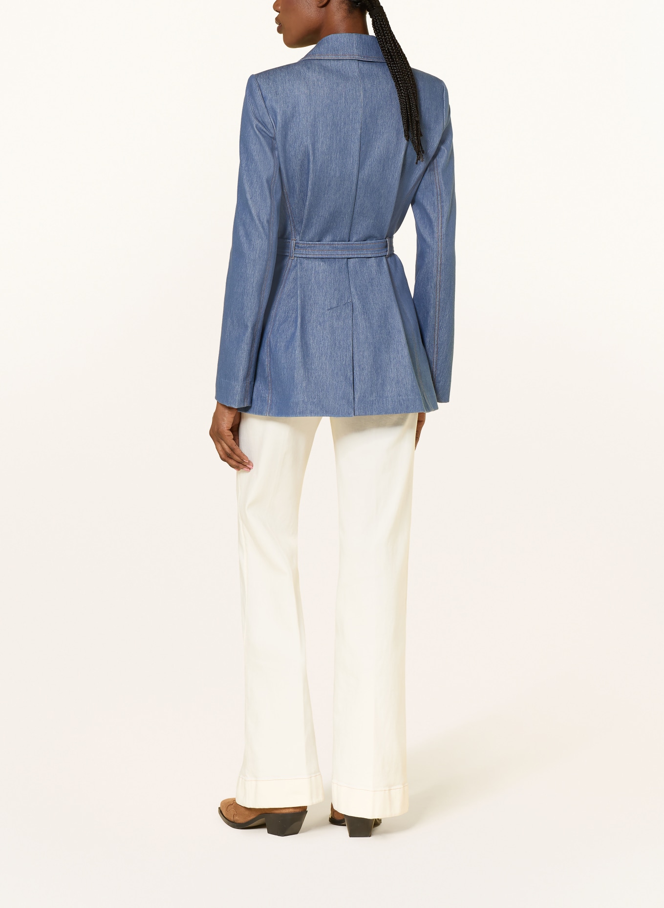 MM by Max Mara Blazer ODISSEA in jeanslook: BLAUW