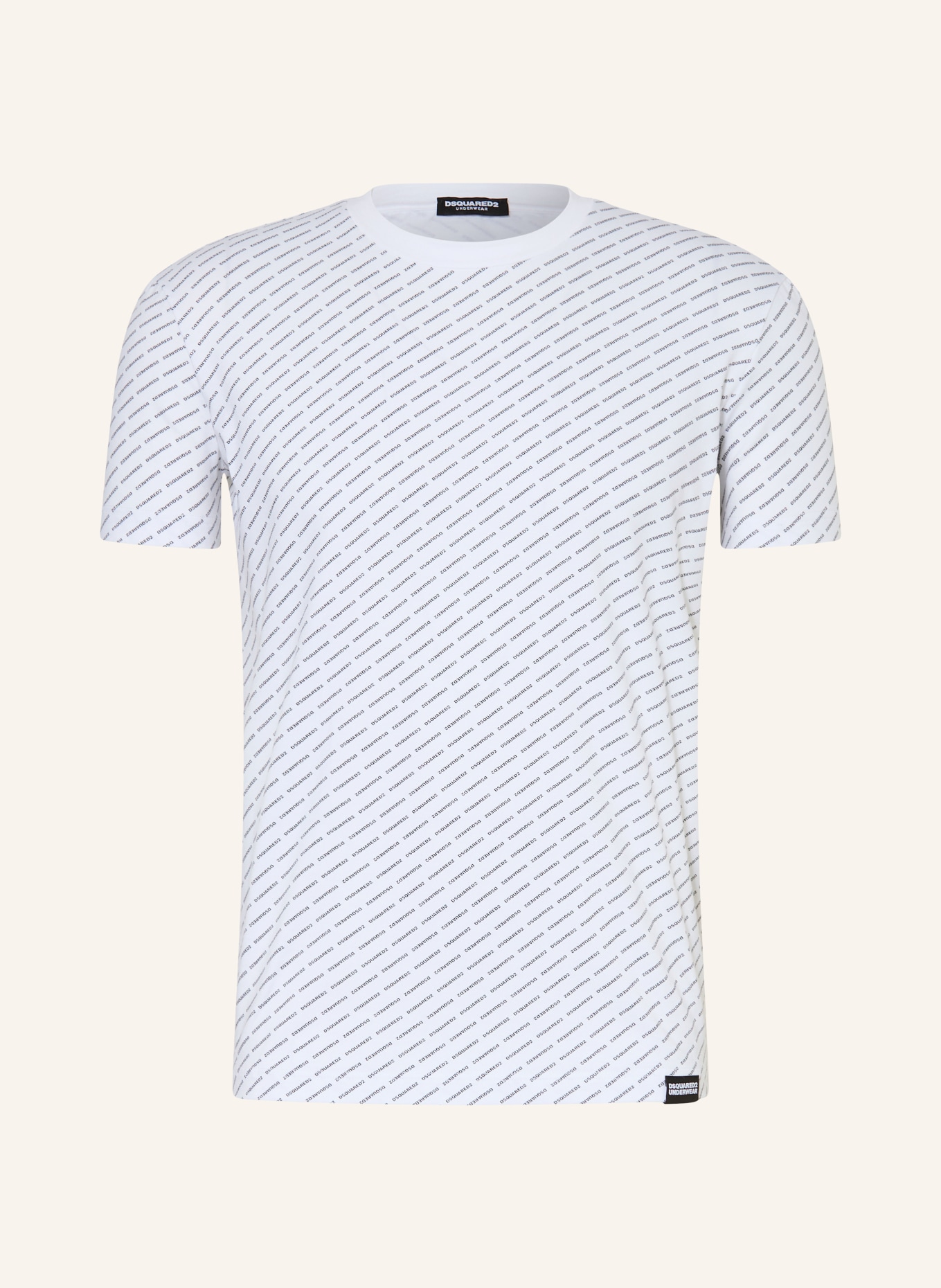 DSQUARED2 T-shirt: WIT / ZWART