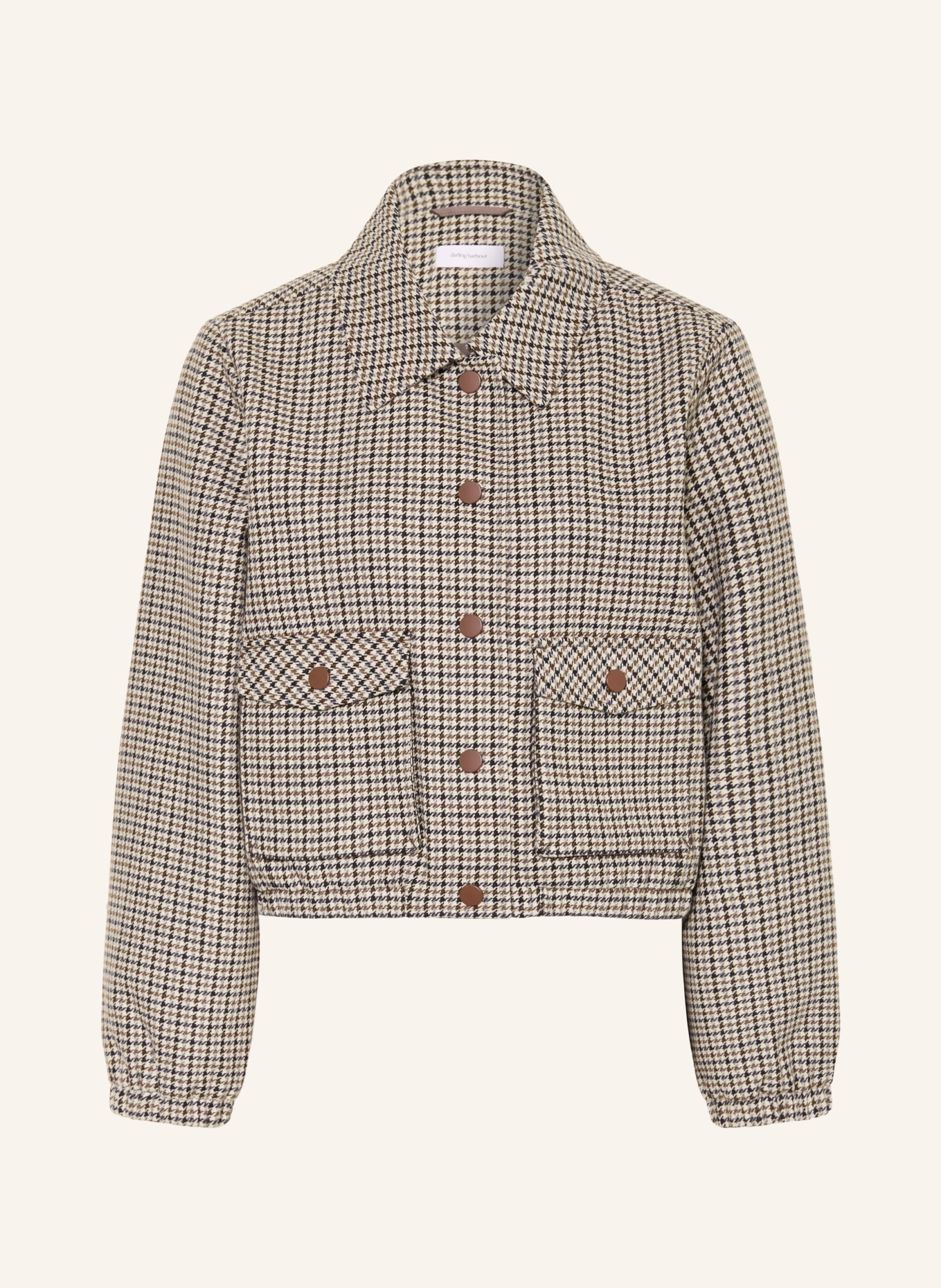 darling harbour Bomb jacket: BEIGE / BROWN
