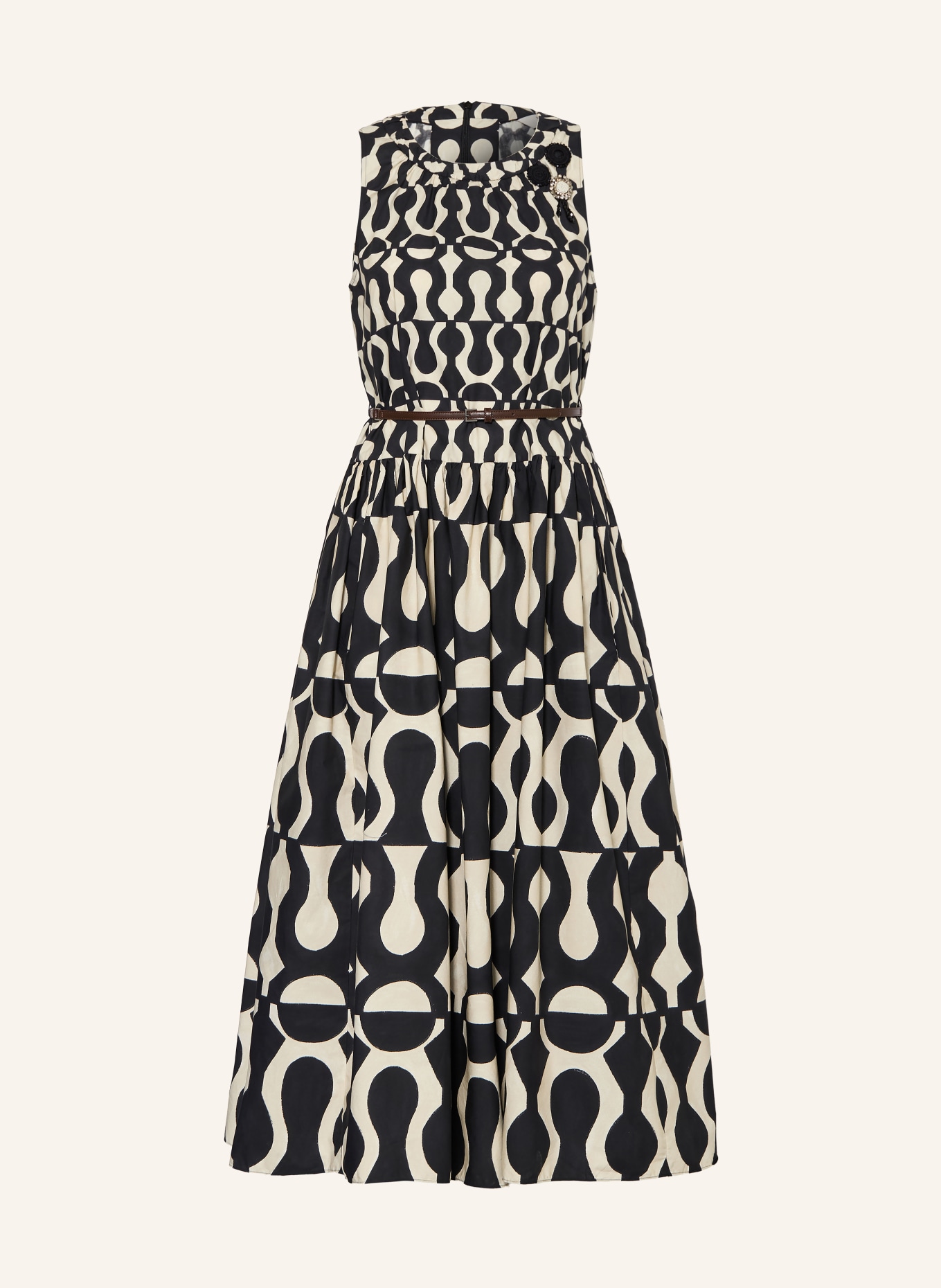 S Max Mara Kleid STMSALATO: SCHWARZ / CREME